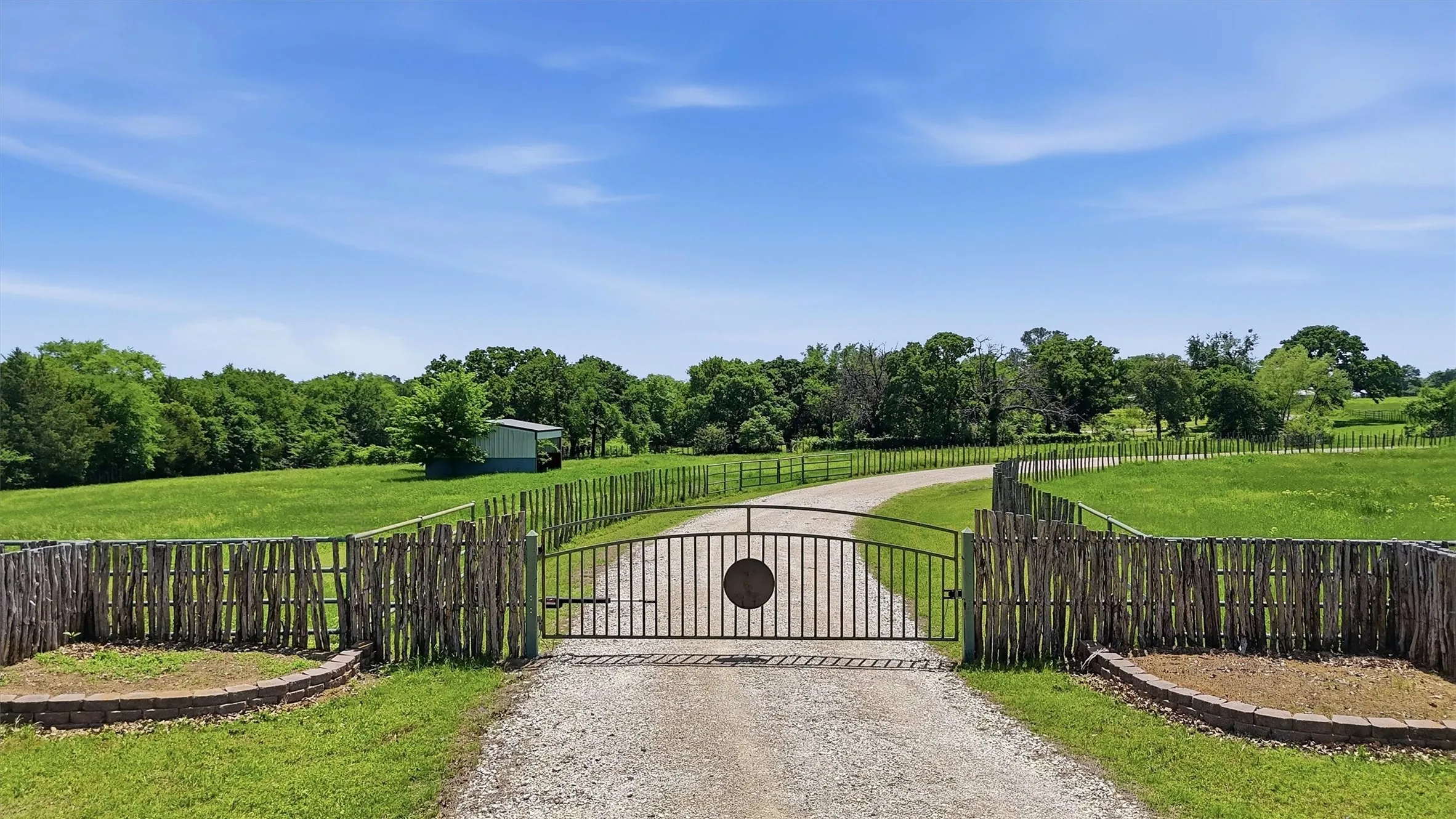 Separate, gated secure entrance off Anderson Road leading to the Arena Barn-Breeding Lab