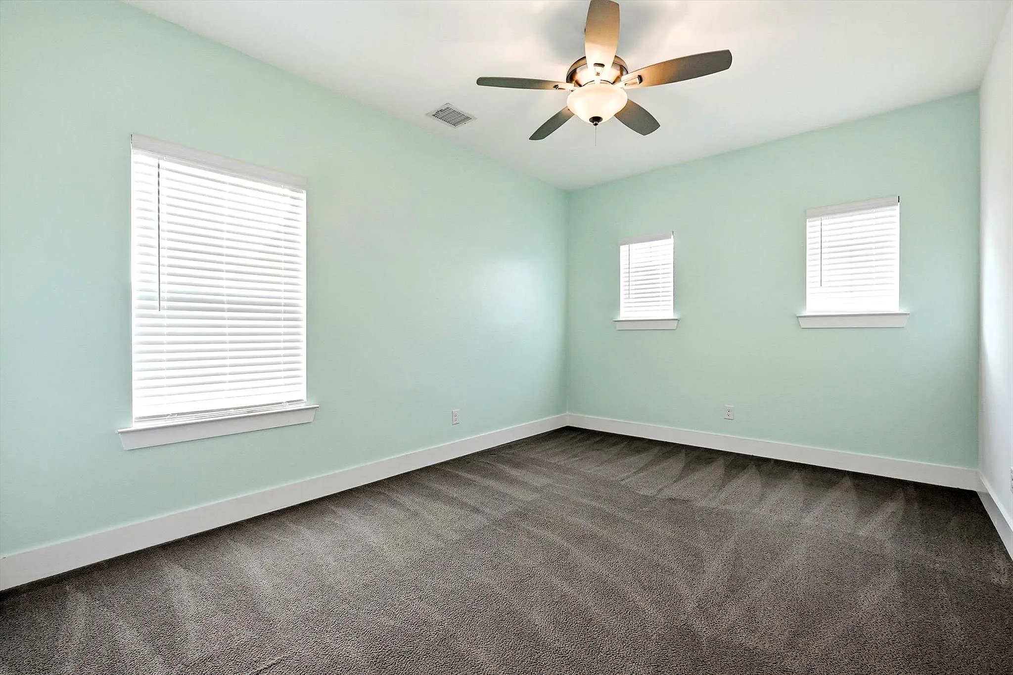 Ensuite bedroom on second floor separated by stairwell landing for privacy