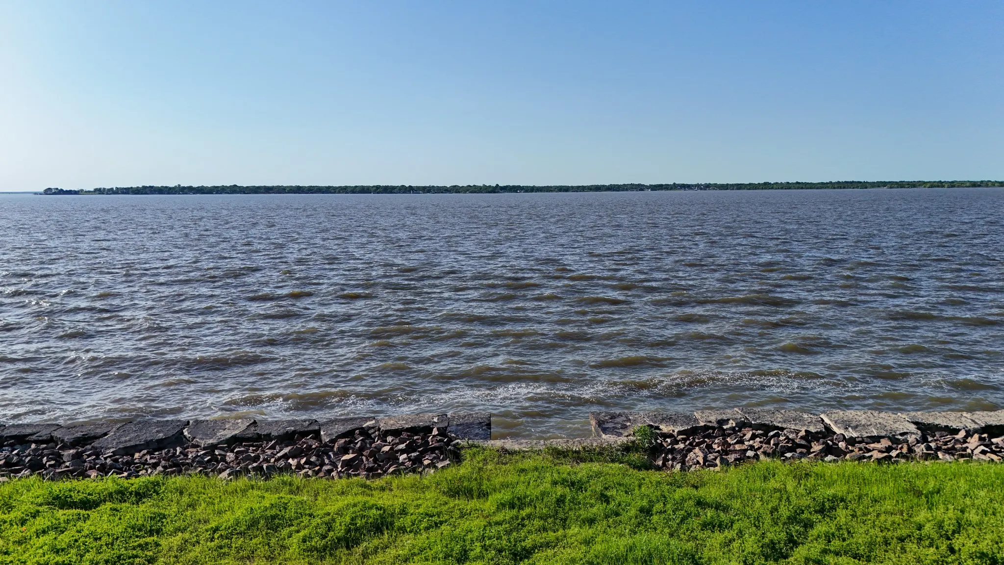 Miles of open water