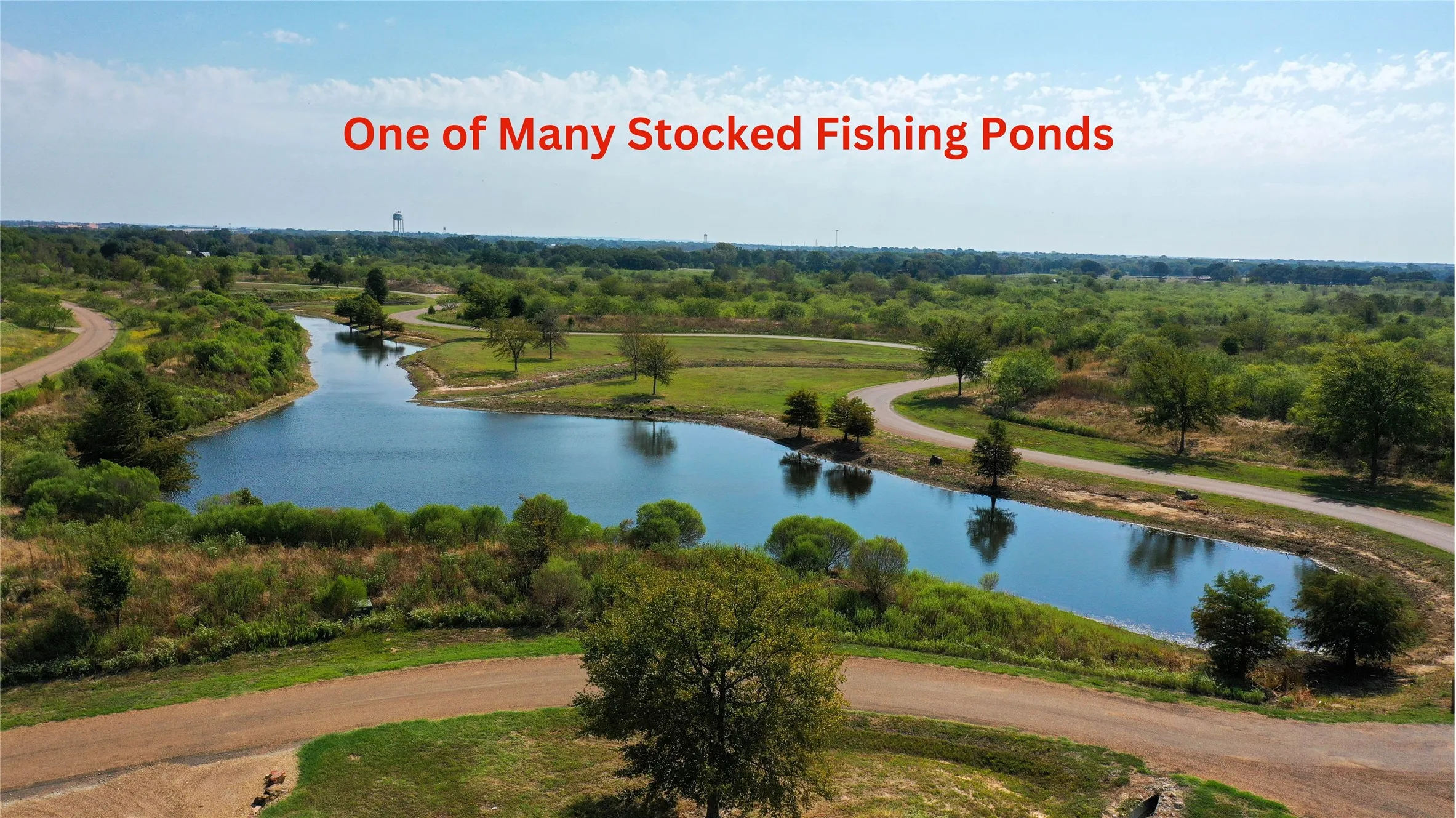 One of many stocked Fishing Ponds