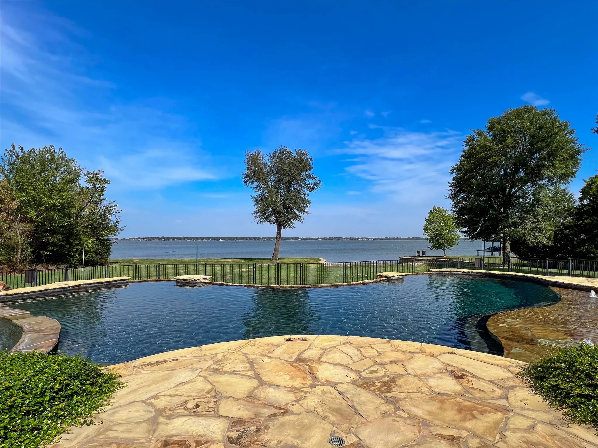 505 Ranch clubhouse pool with wide open water views