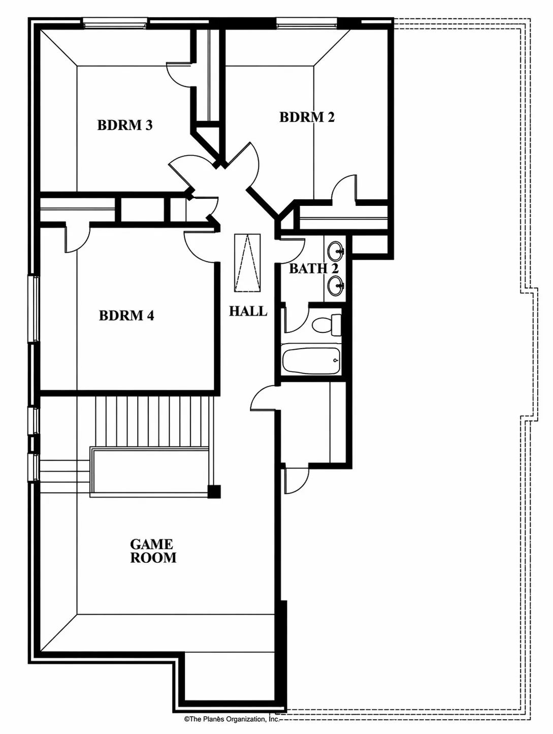 upstairs floorpan