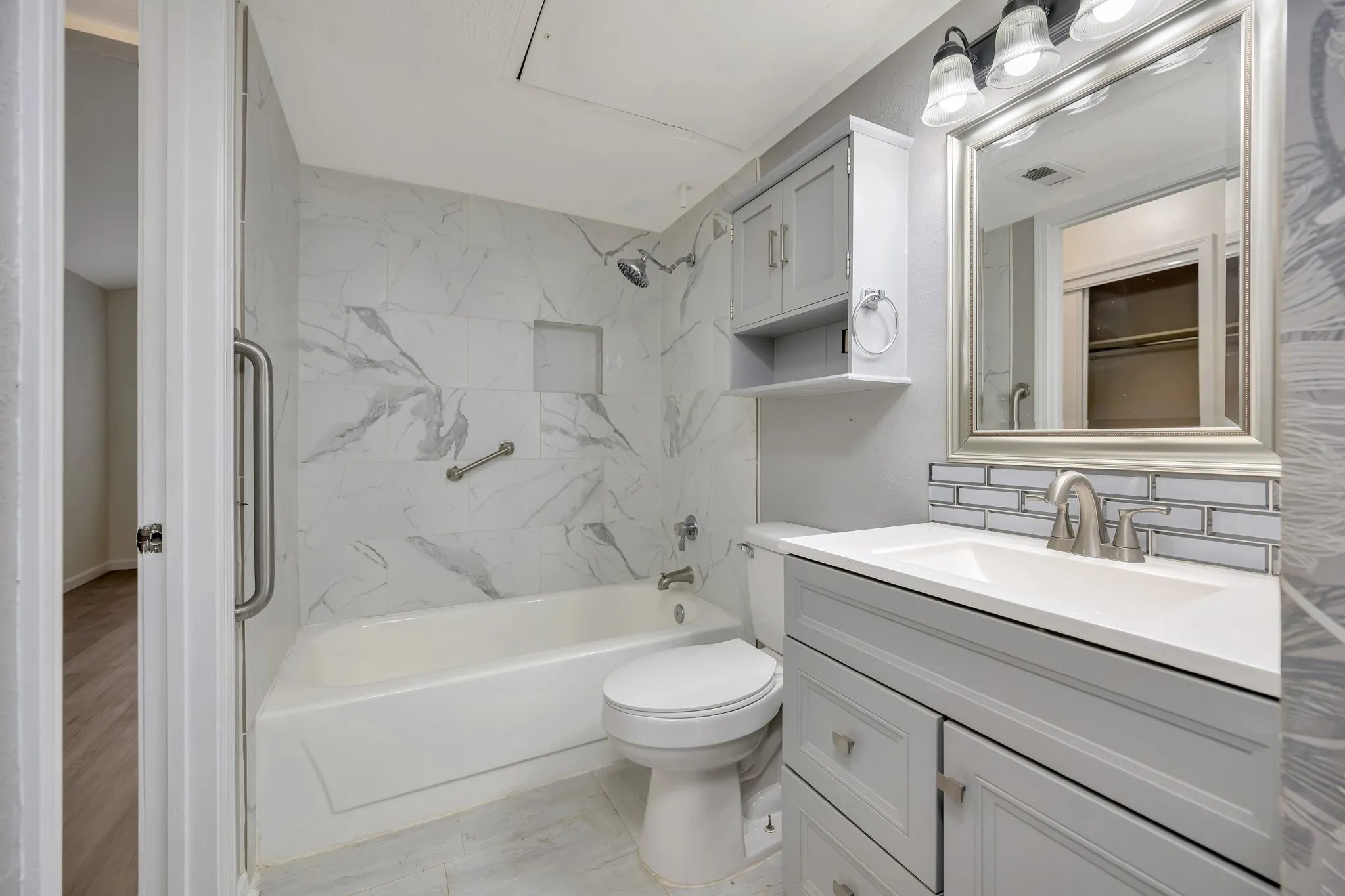 Updated bathroom.