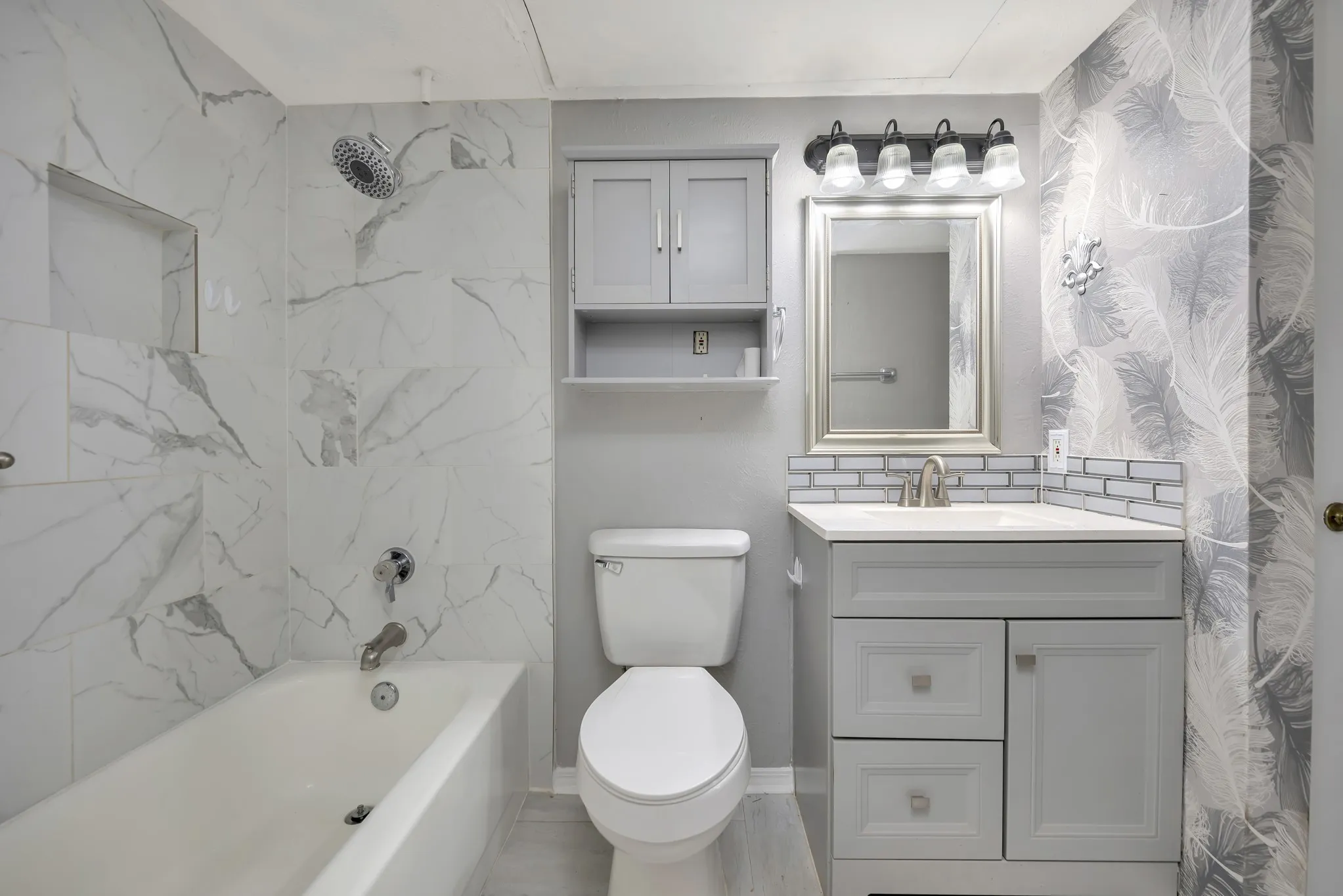 Updated bathroom.