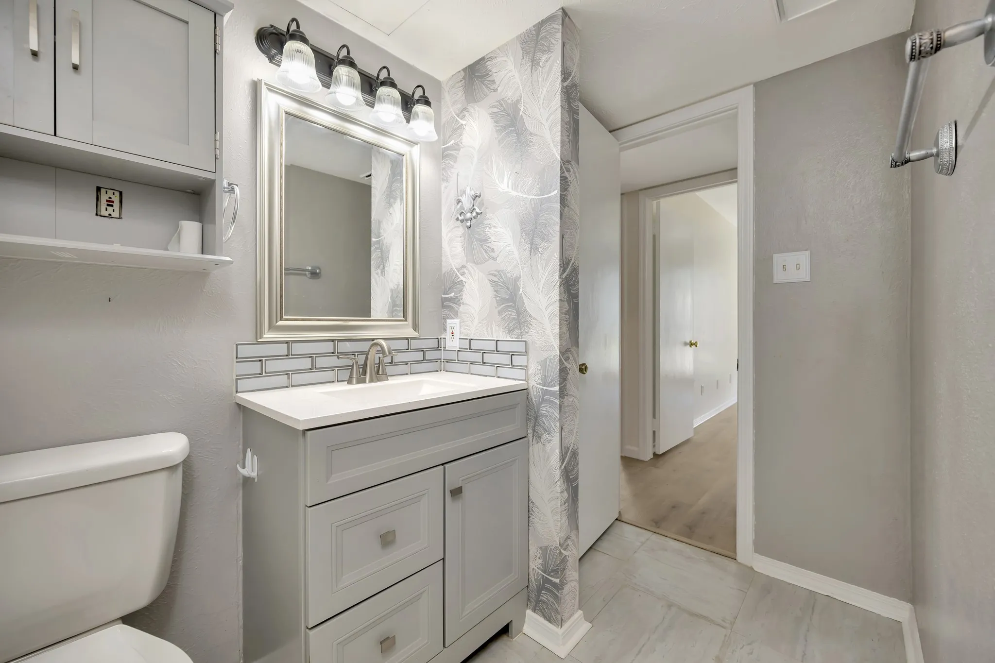 Updated bathroom.