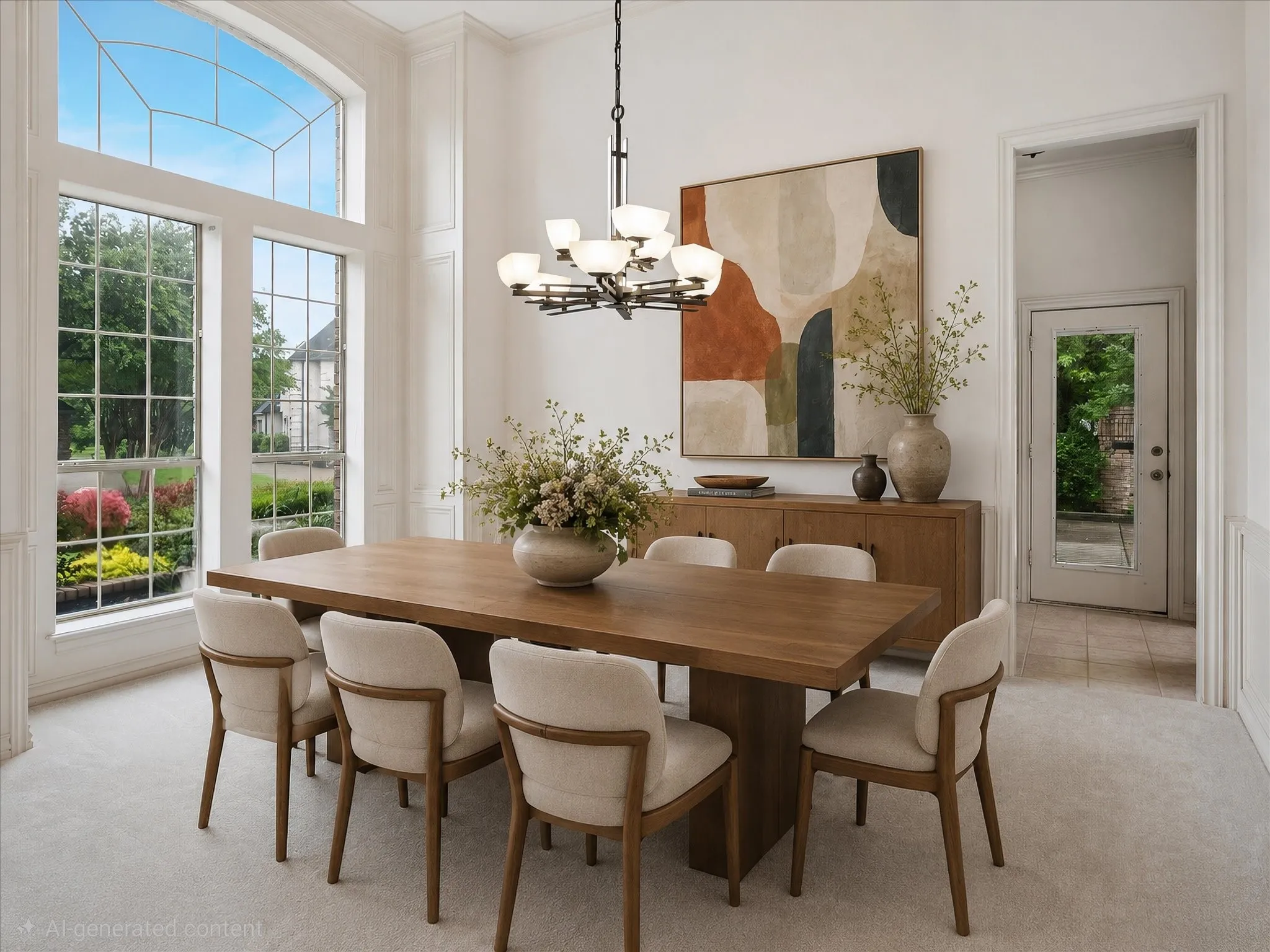 Virtually Staged Formal Dining Room