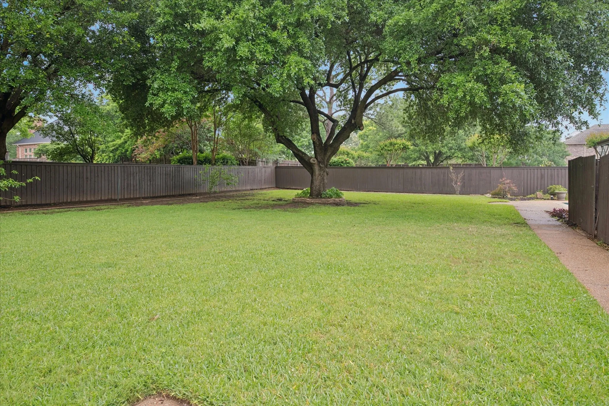 Large Backyard with lots of room to play