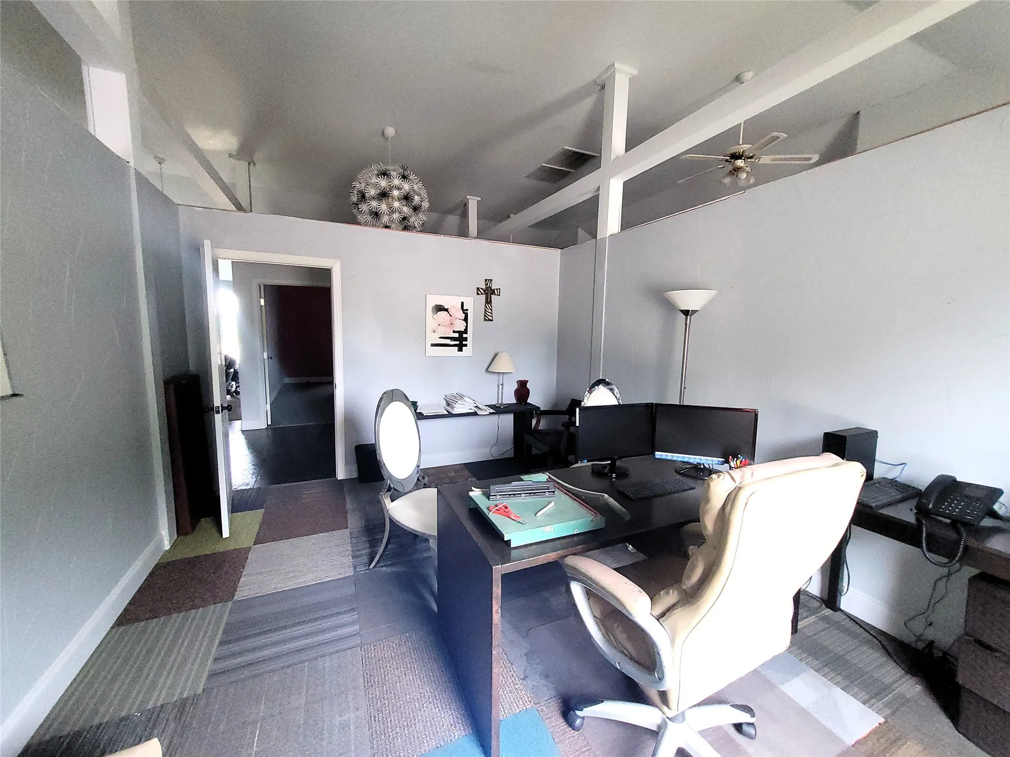 Separate office.