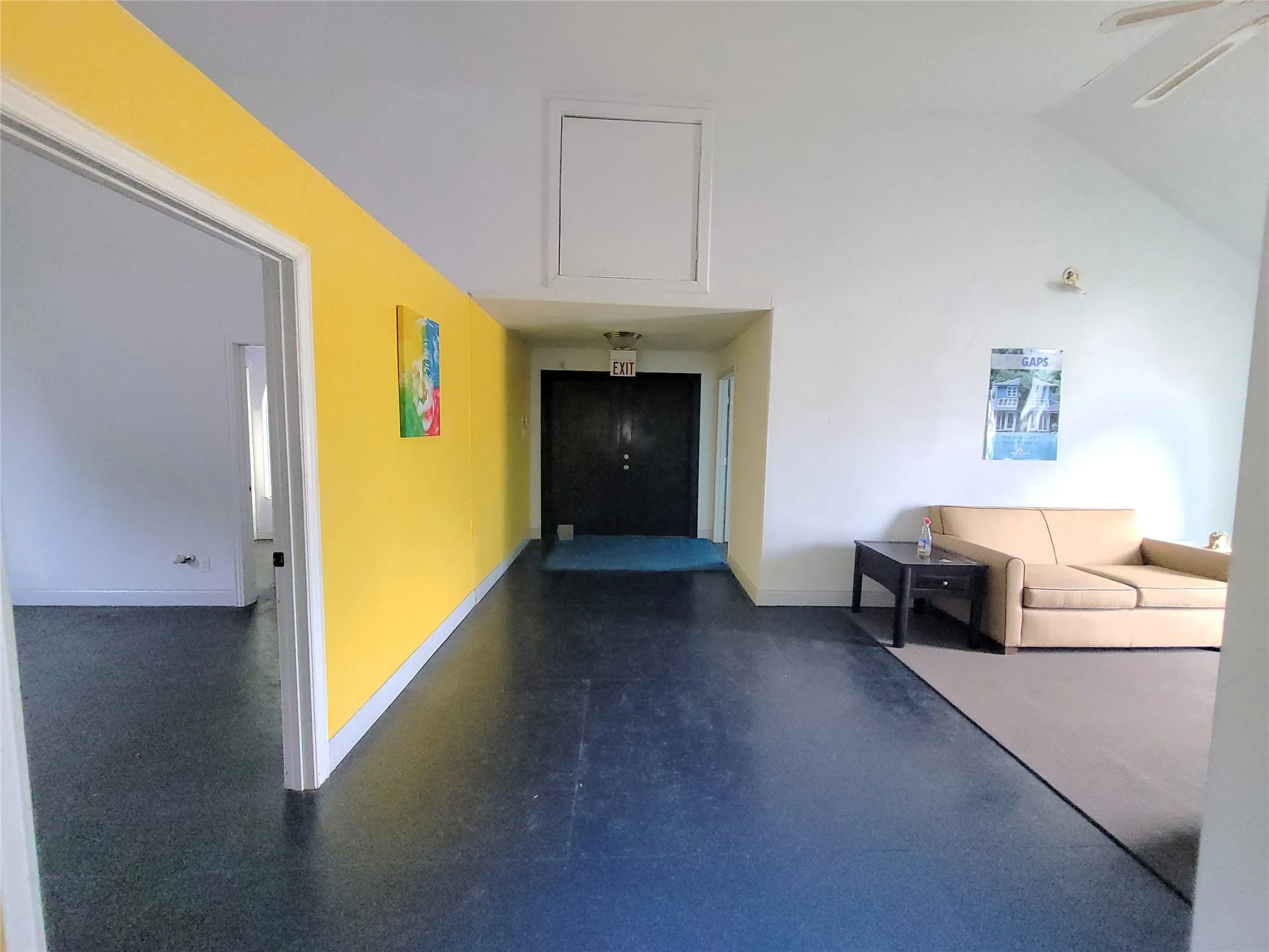 Large entryway with waiting area.