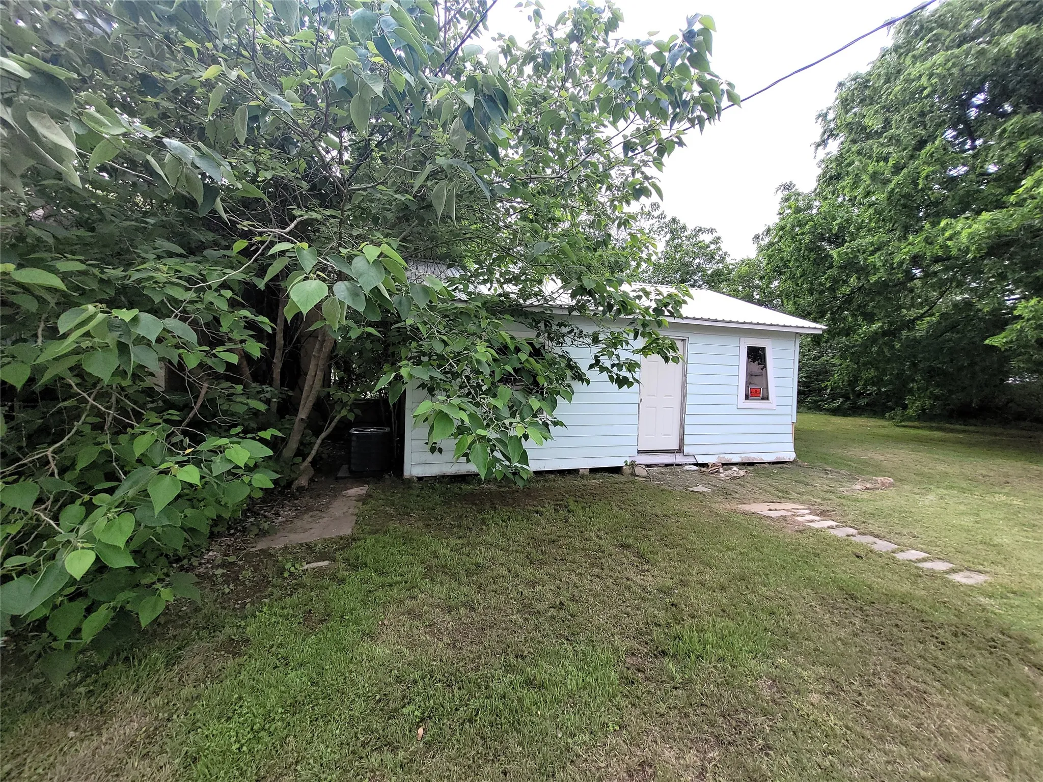 Storage building.