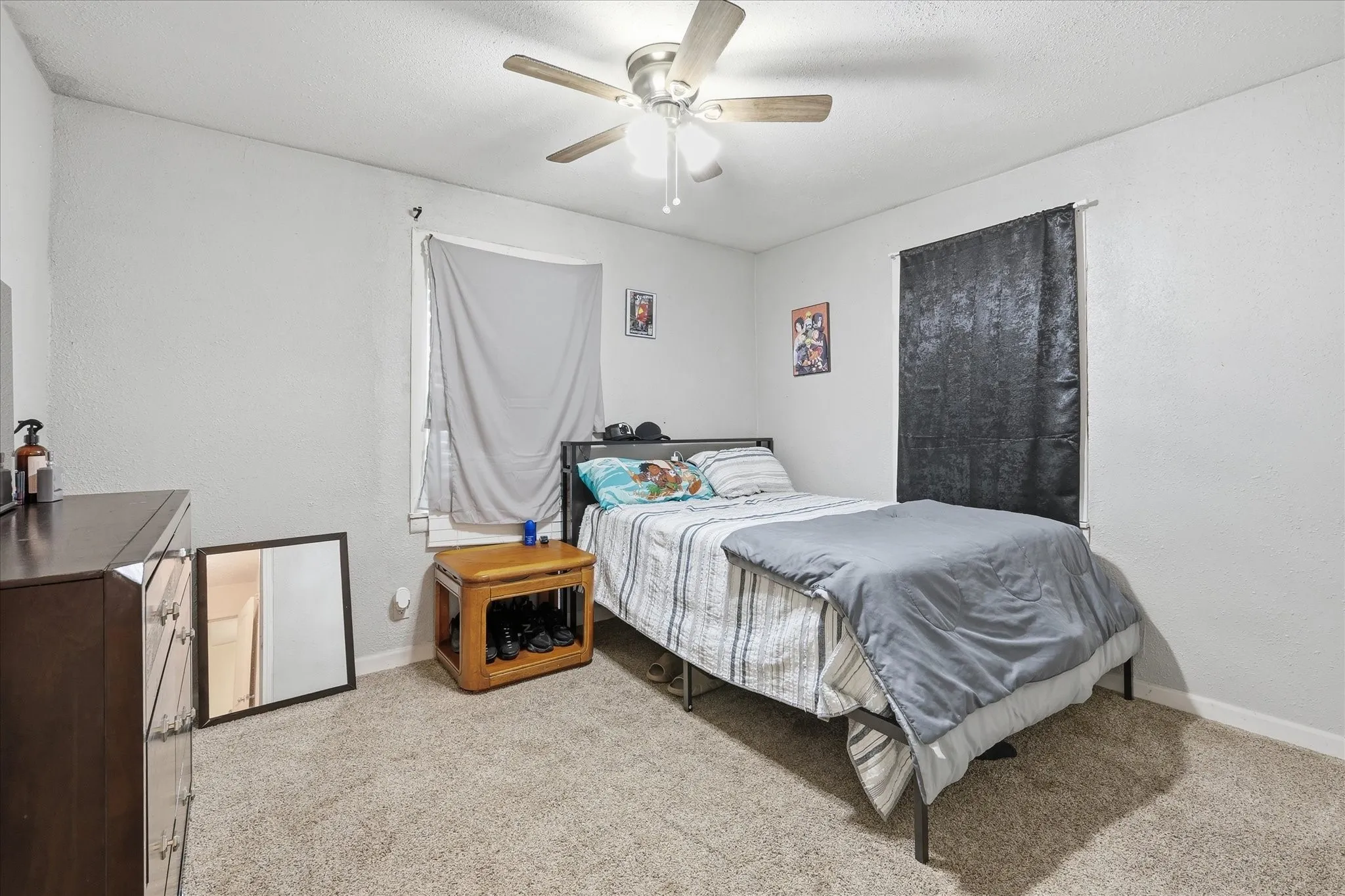 Second bedroom suitable for a bedroom, office, or flexible space