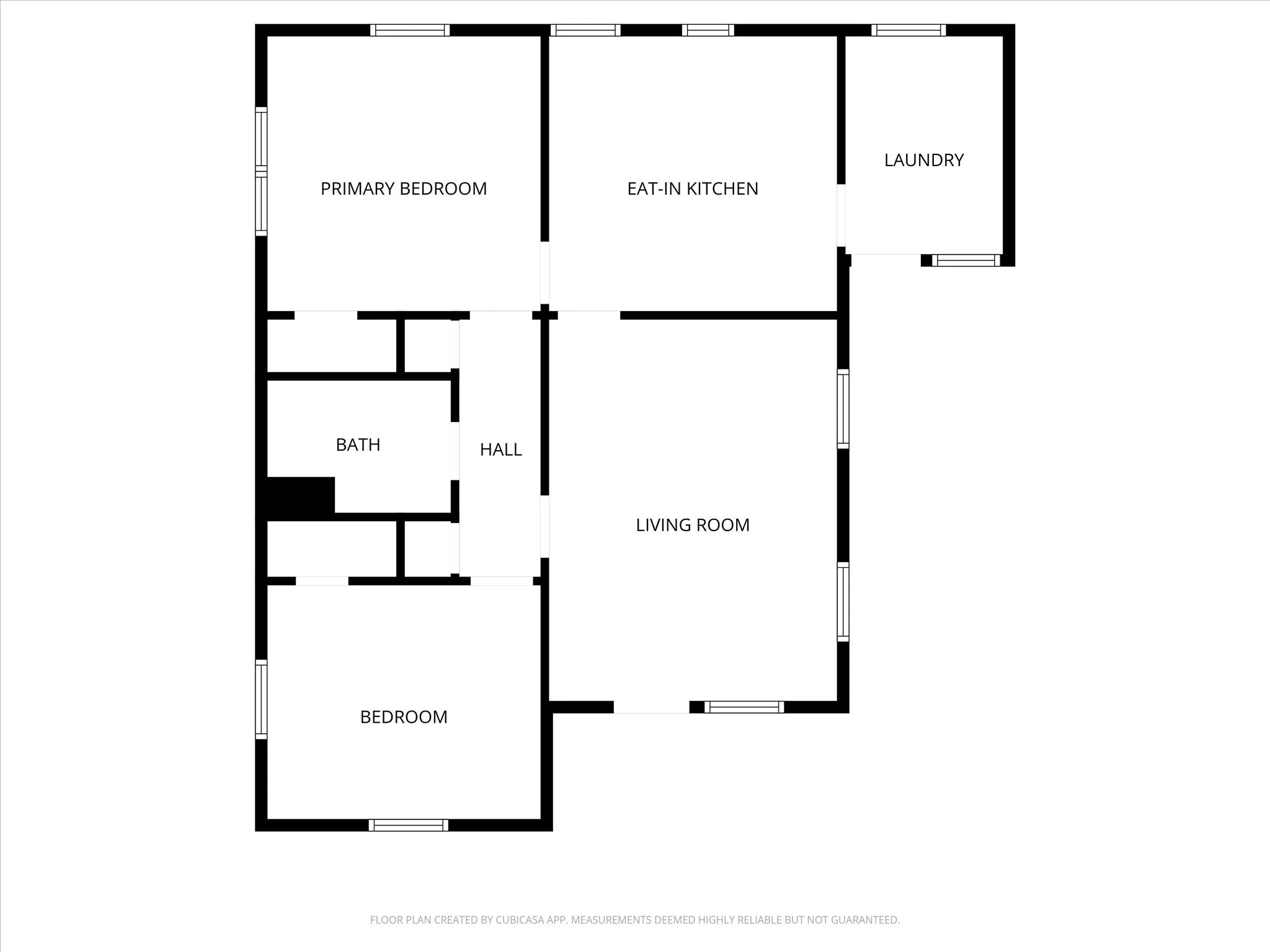 Floor plan without measurements