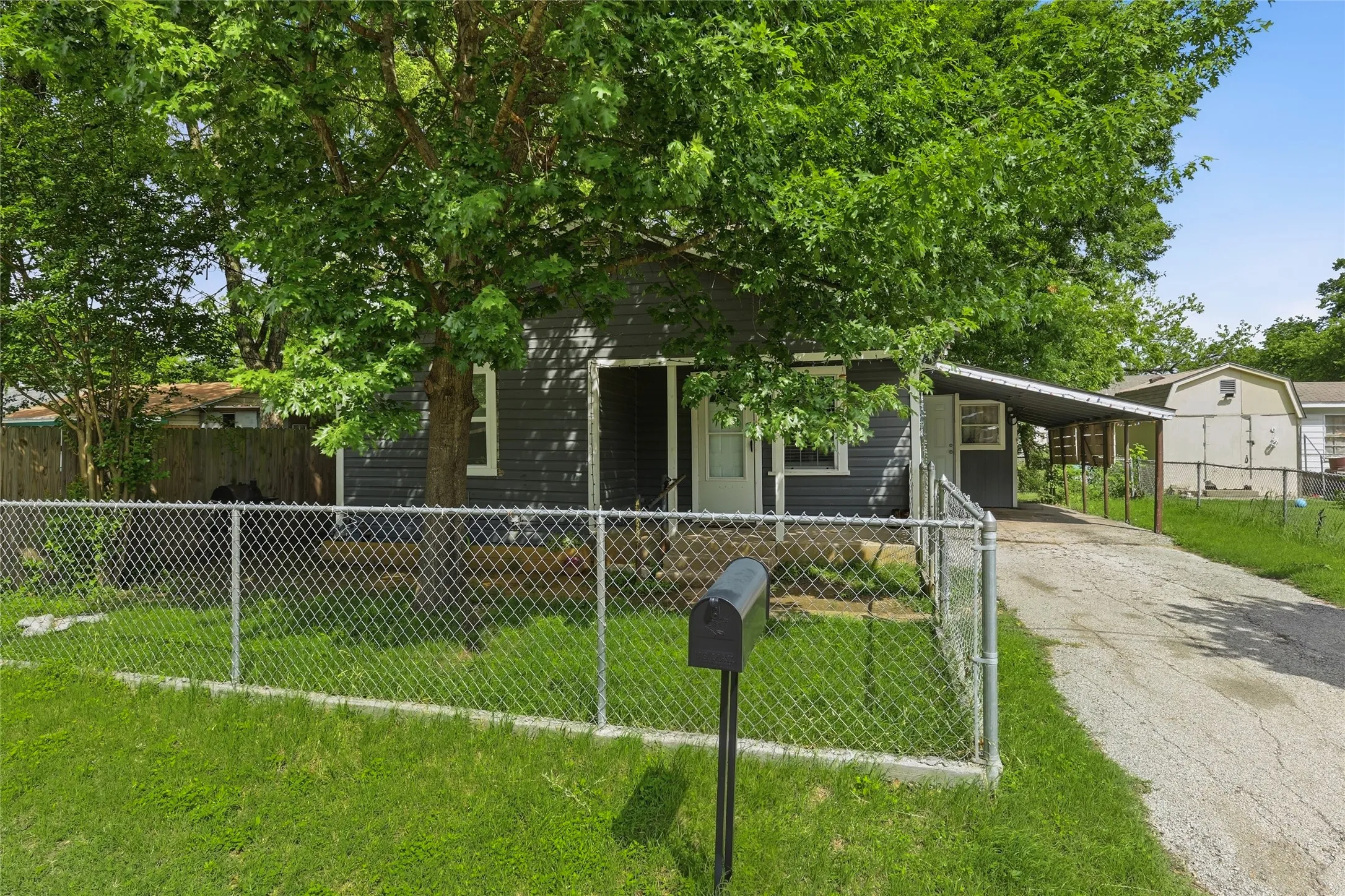 Covered carport for convenient off-street parking
