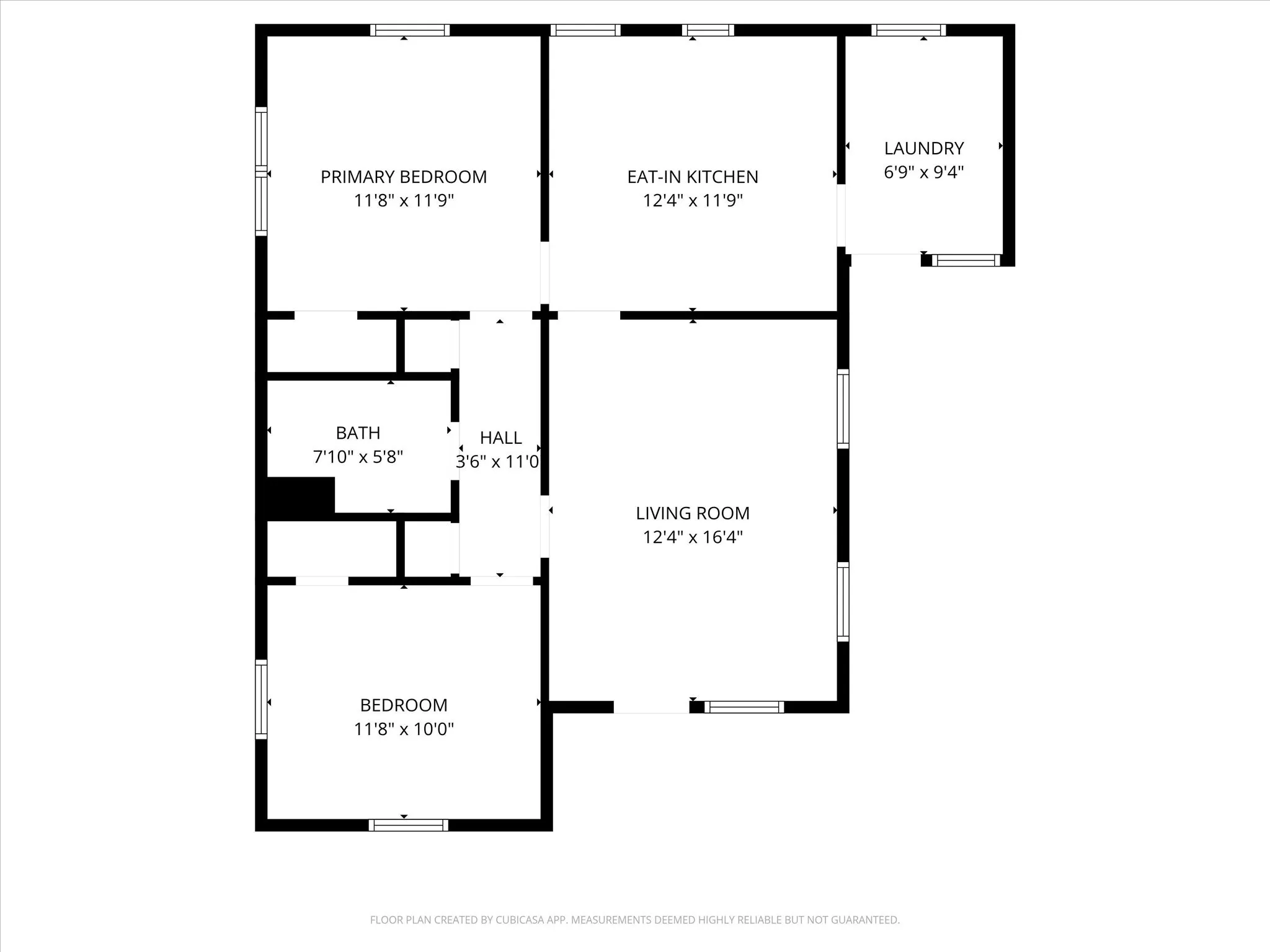 Floor plan with measurements