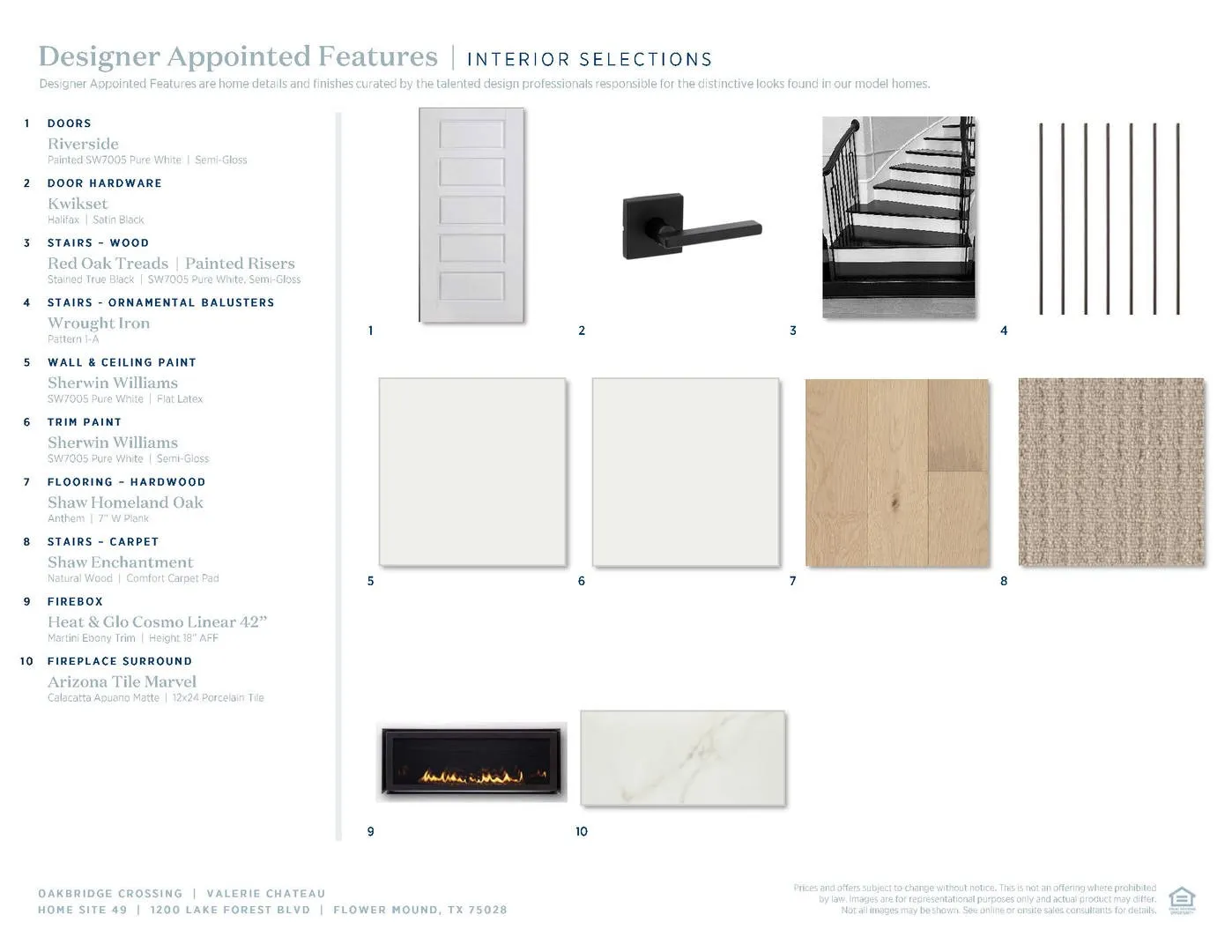 Valerie Chateau-Interior Selections