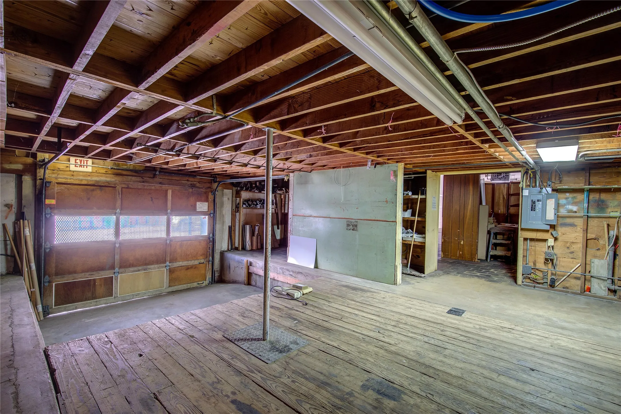 Work area with loading dock