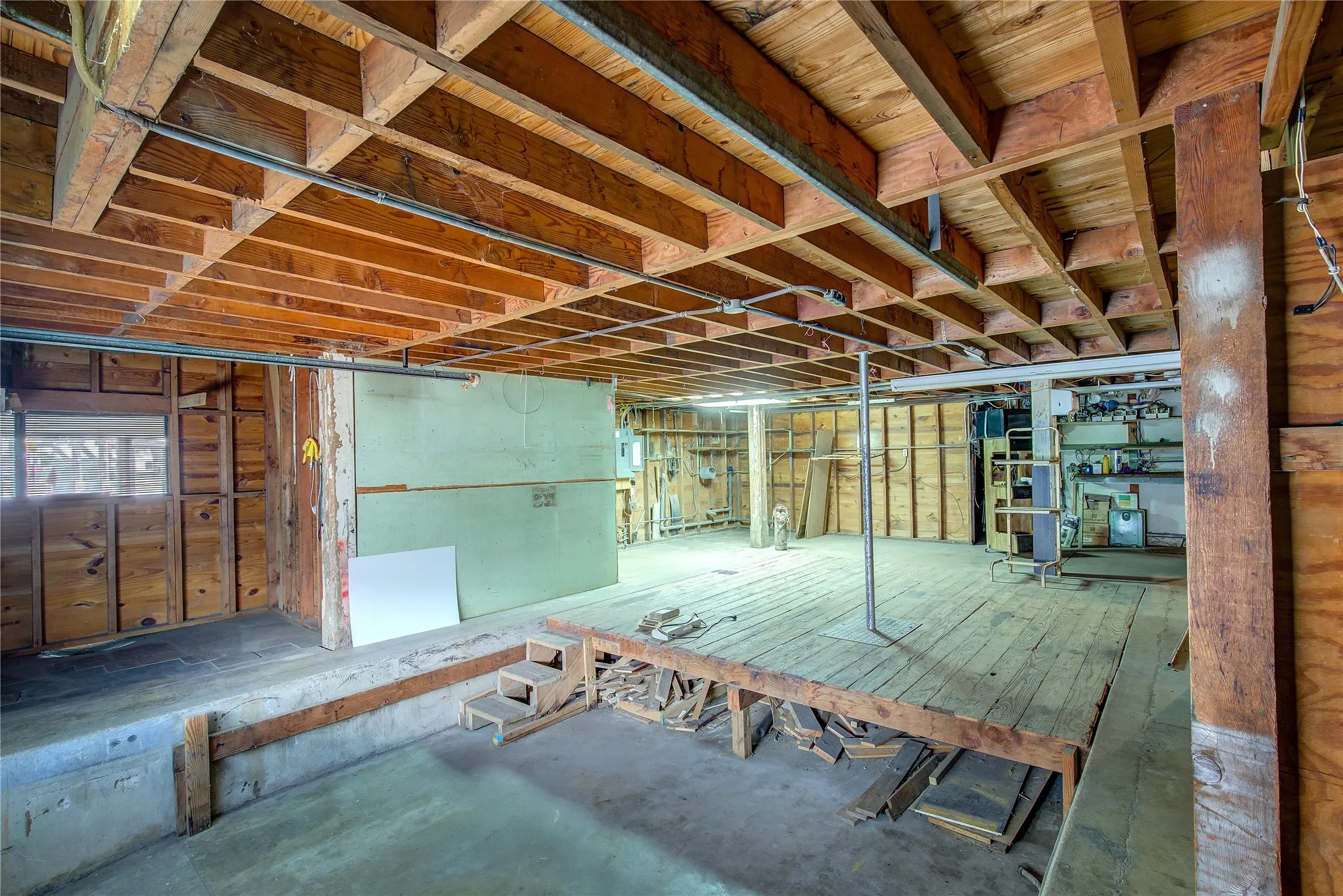 Work area with loading dock