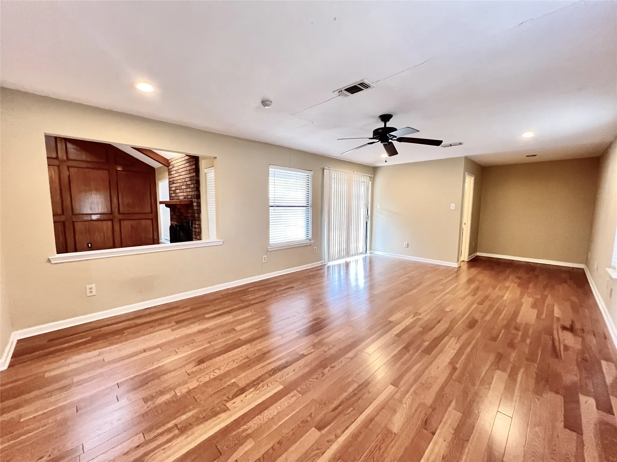 dining area adjacent to living room and kitchen.These pictures are prior to the current tenant moving in.