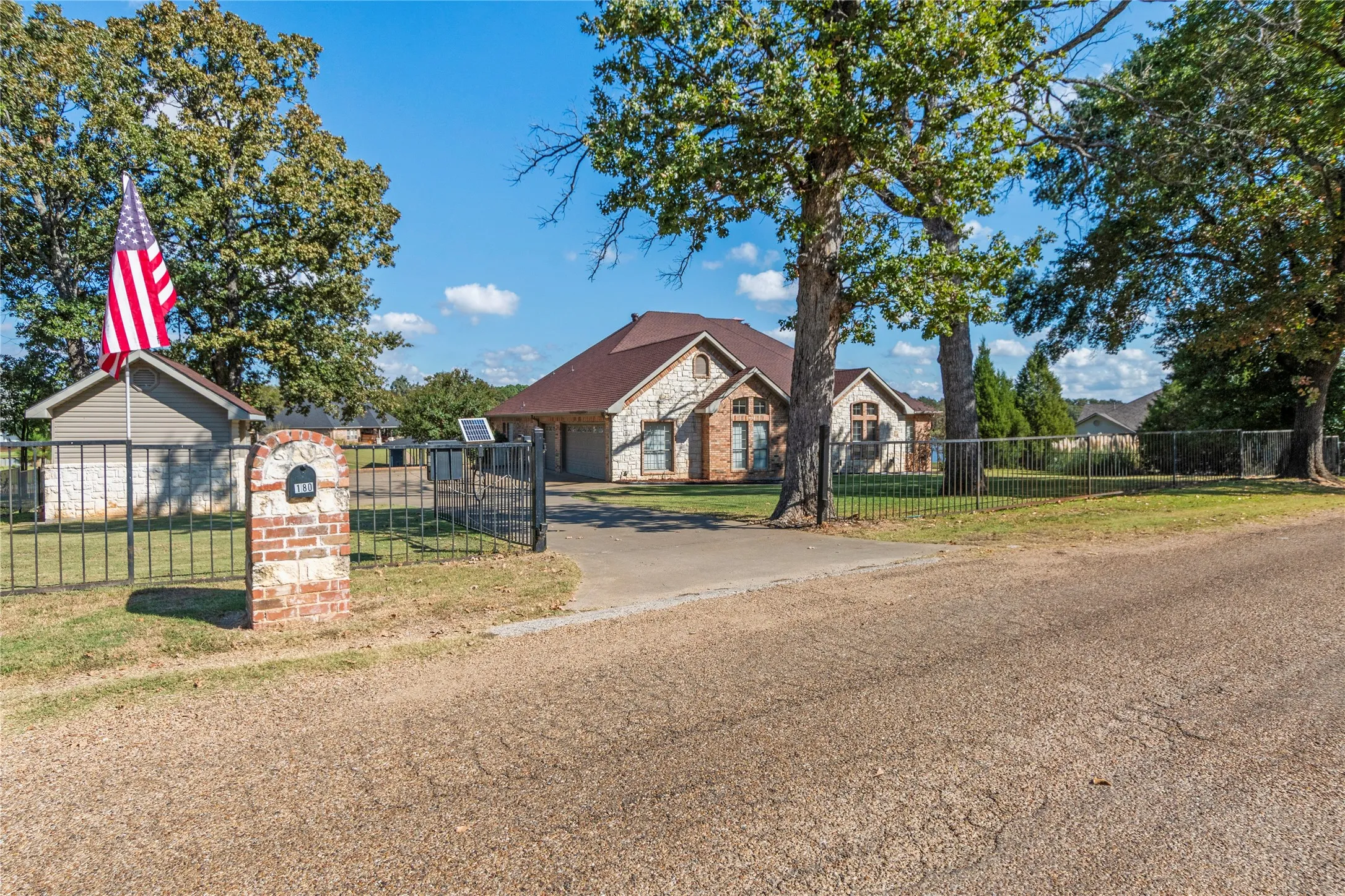 Completely fenced with private gated entrance.