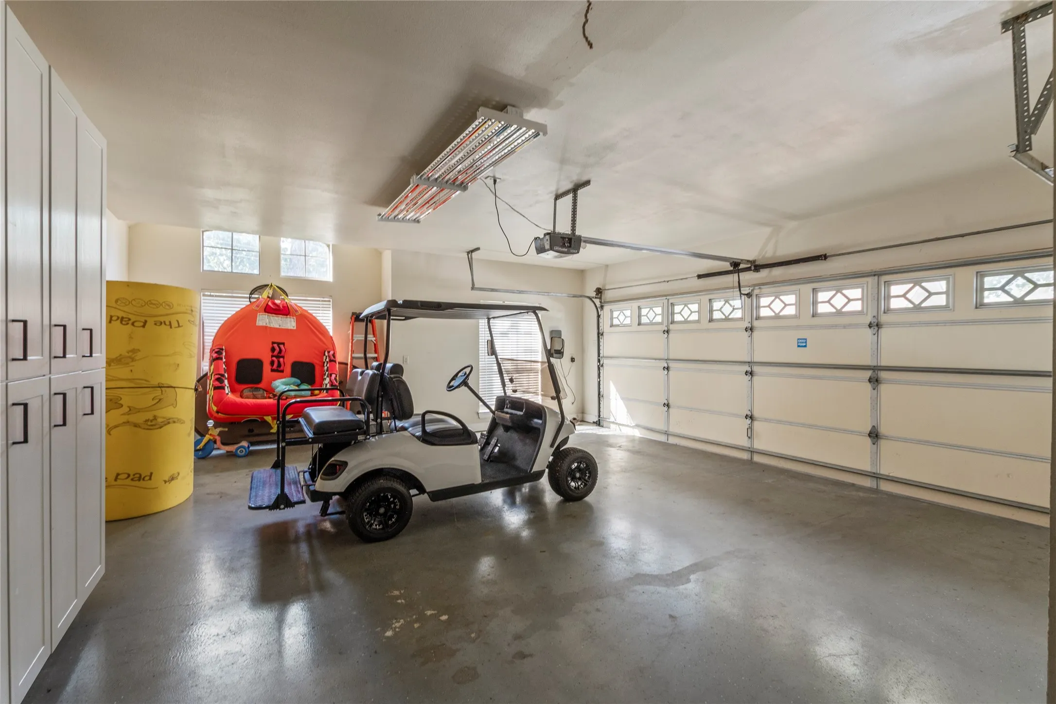 Oversized 2 car garage plus storage