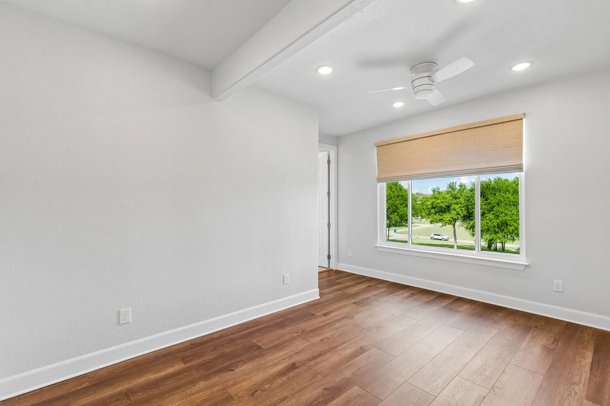Bedroom is close to primary and makes a great nursery, caretaker or staff en-suite bed/bath quarter