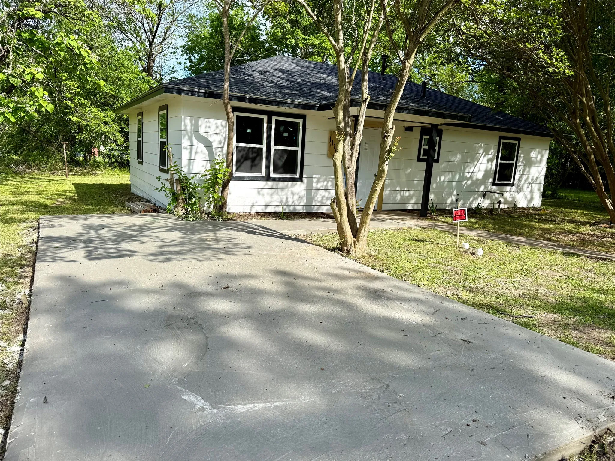 new concrete driveway