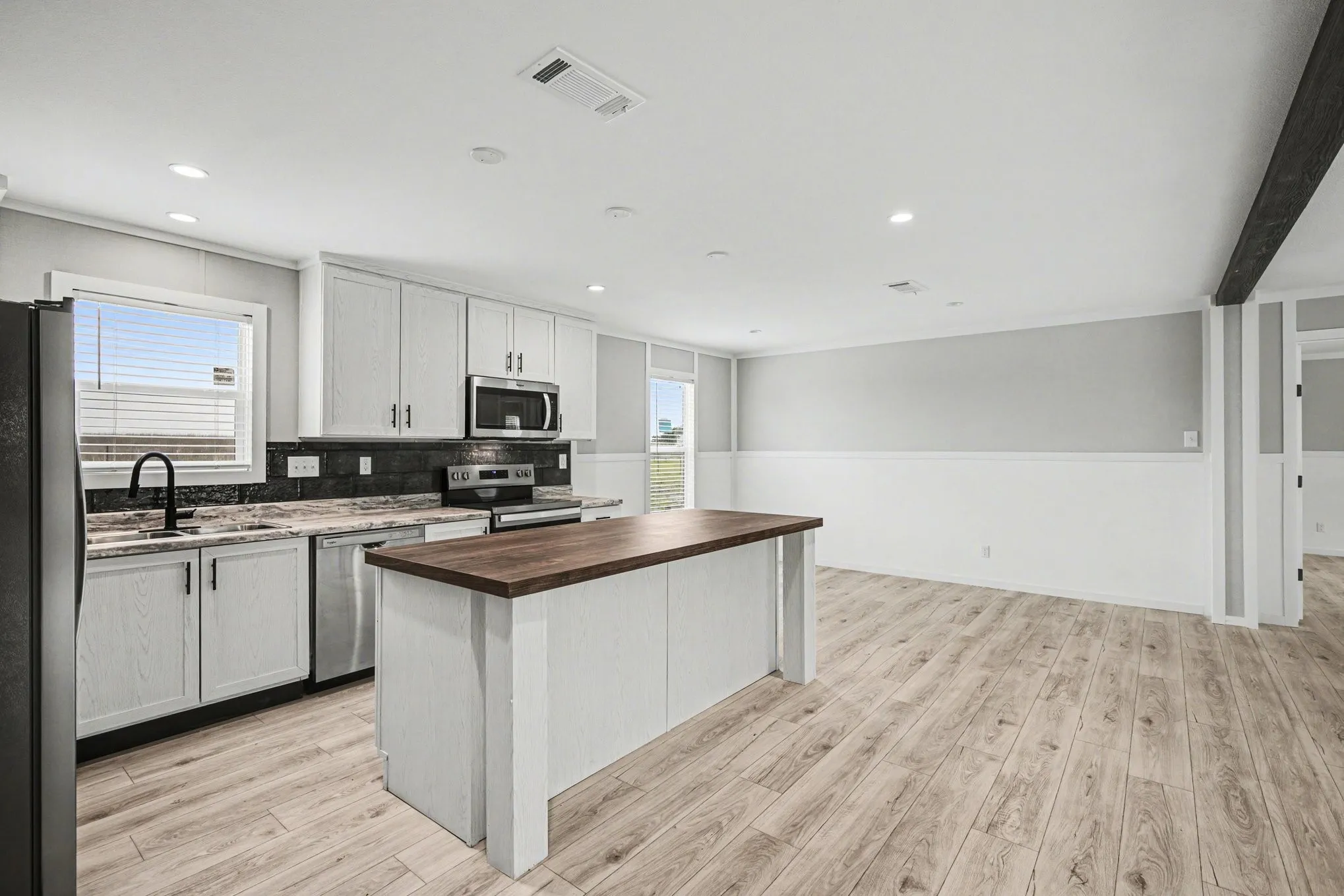 Open-concept kitchen. - open to dining area and living room.