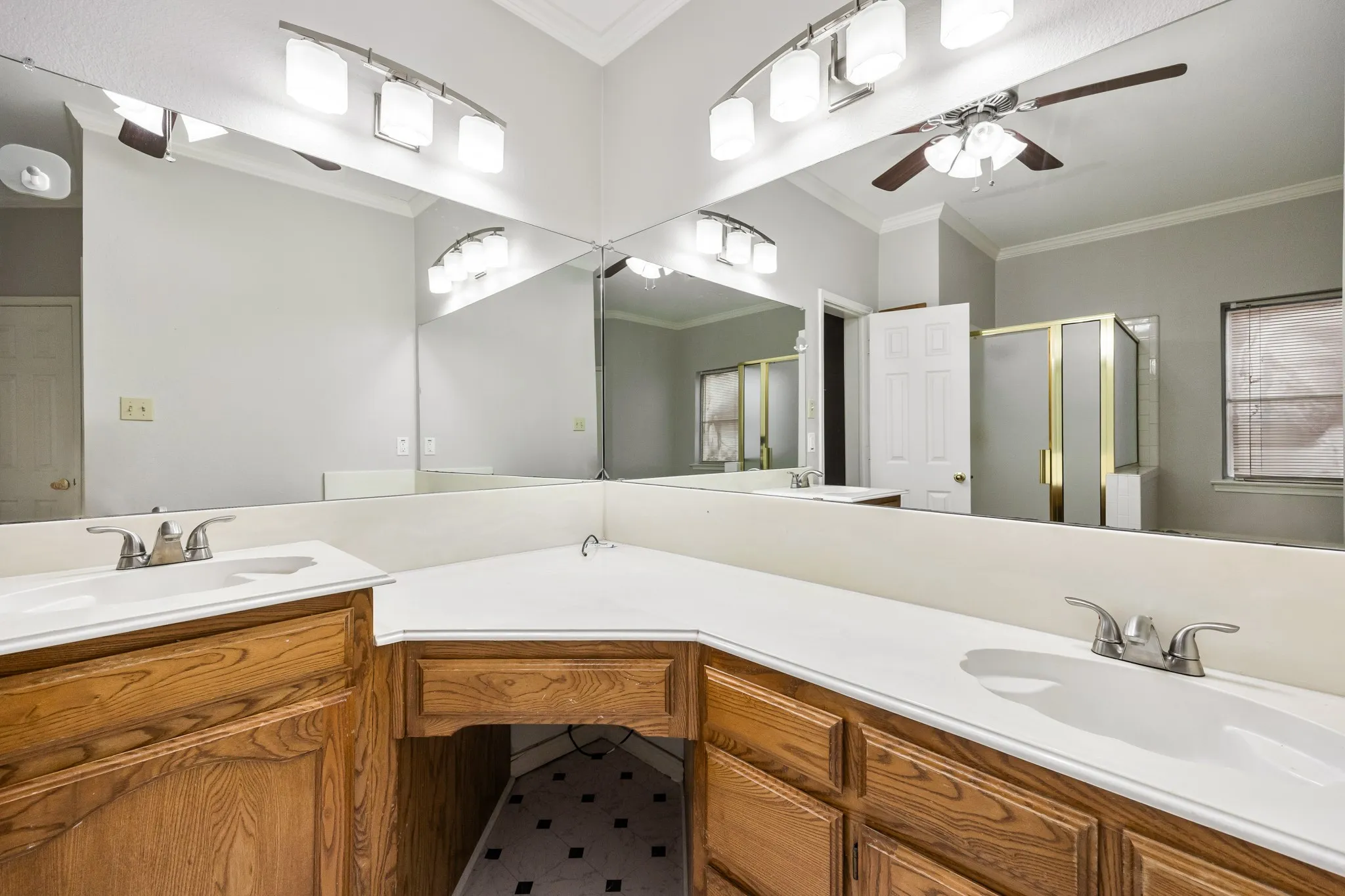 Ensuite with His and Her vanities