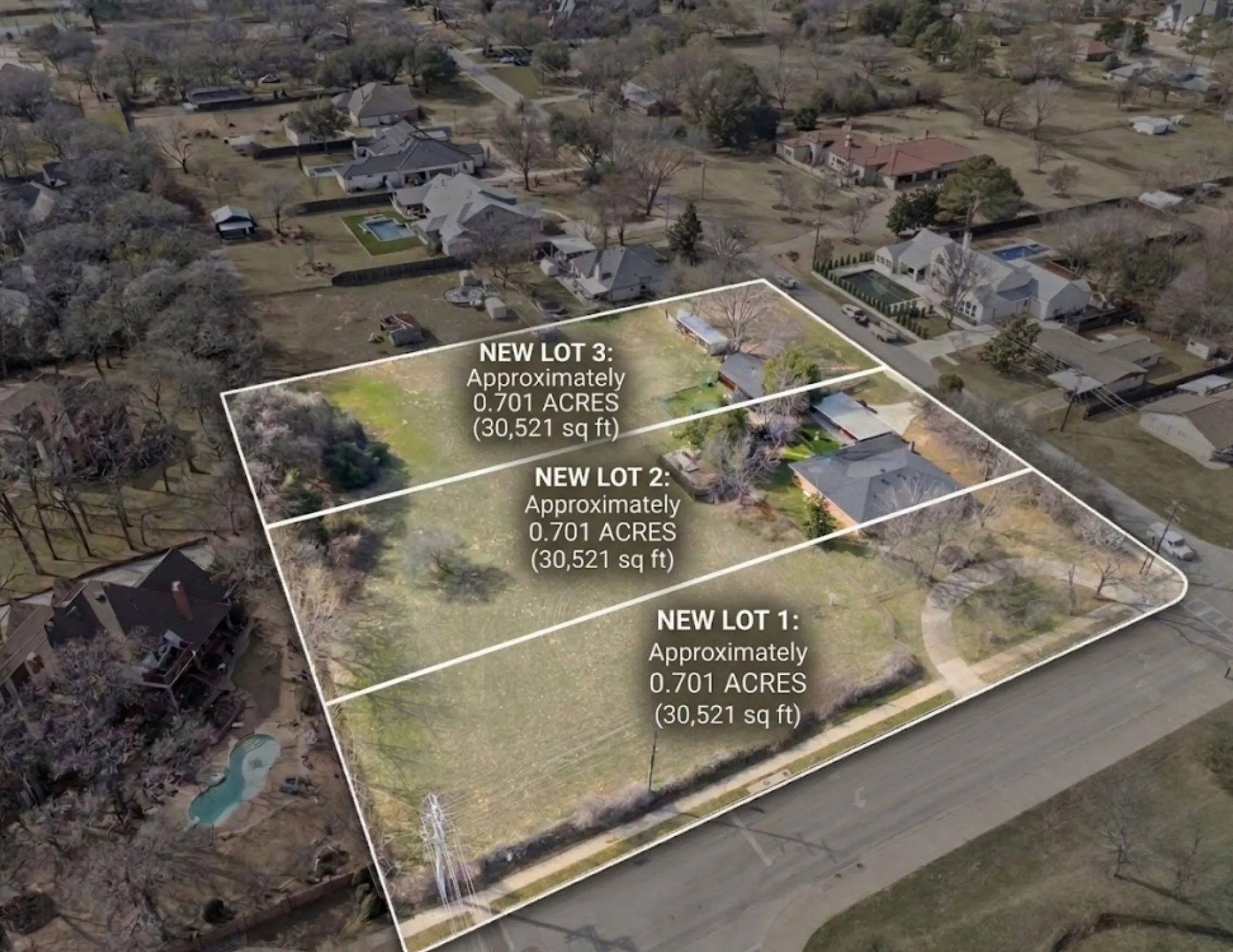 3 - .701 acre lot rendering