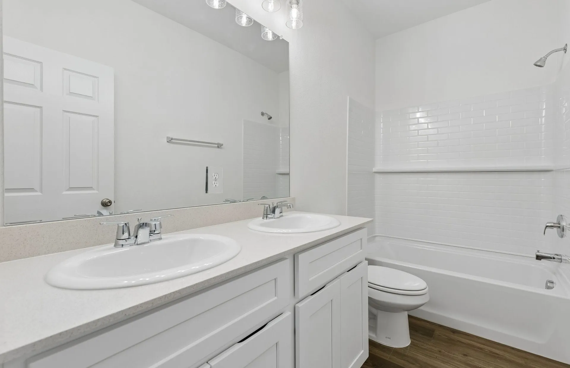 Secondary bath with double vanity