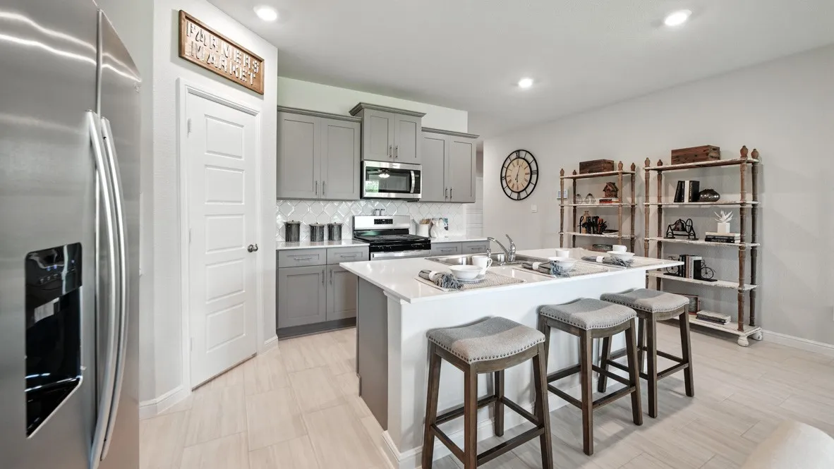 Kitchen- All Home and community information, including pricing, included features, terms, availability and amenities, are subject to change at any time without notice or obligation. All Drawings, pictures, photographs, video, square footages, floor plans, elevations, features, colors and sizes are approximate for illustration purposes only and will vary from the homes as built.