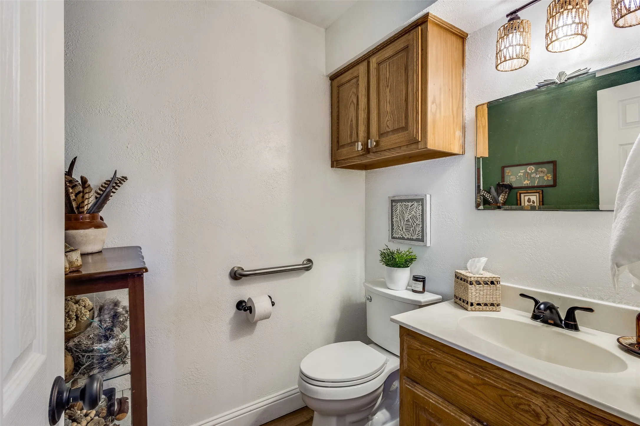 Half bathroom off of great room