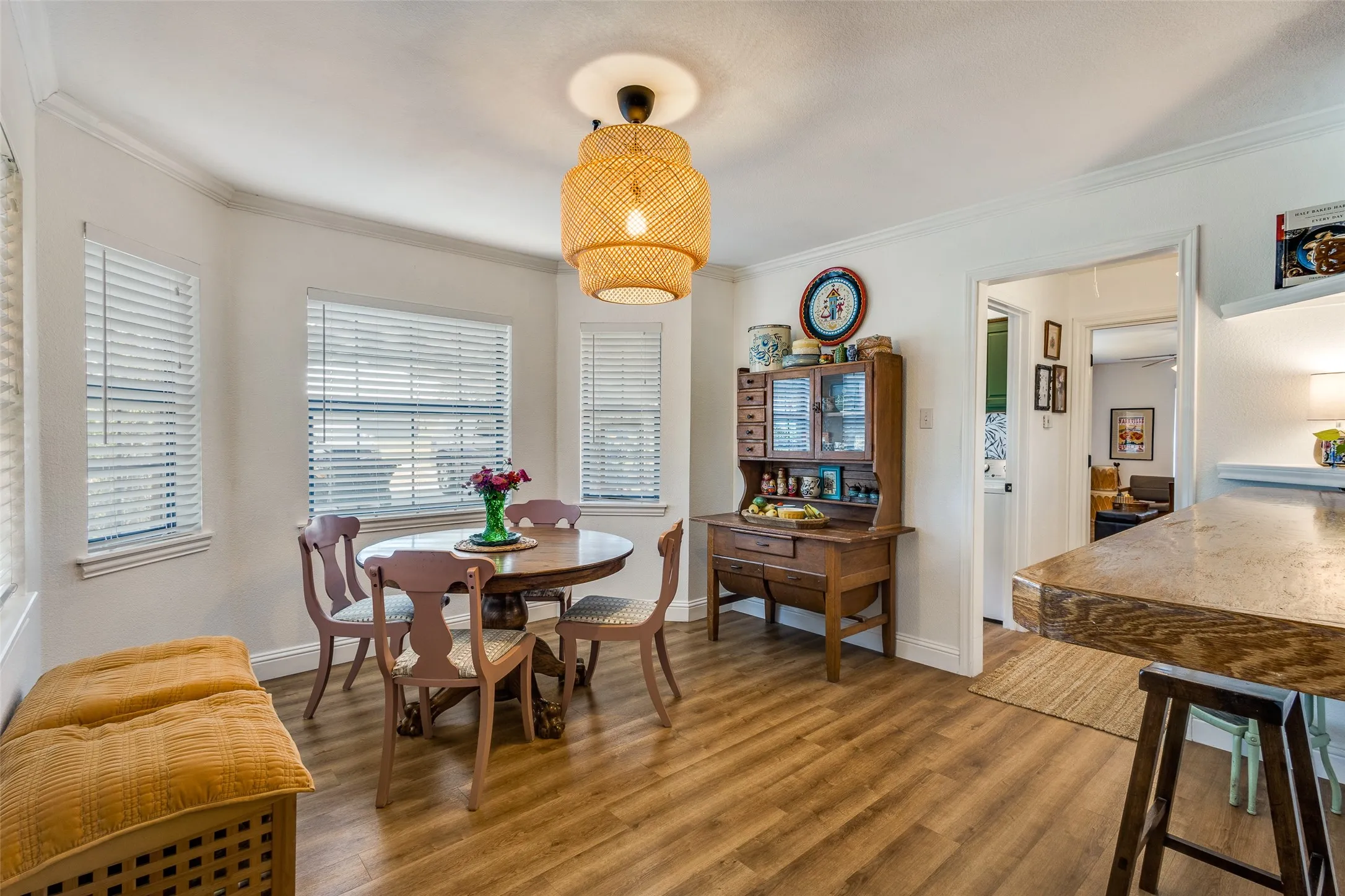 Spacious eat in dining area and breakfast bar off of kitchen