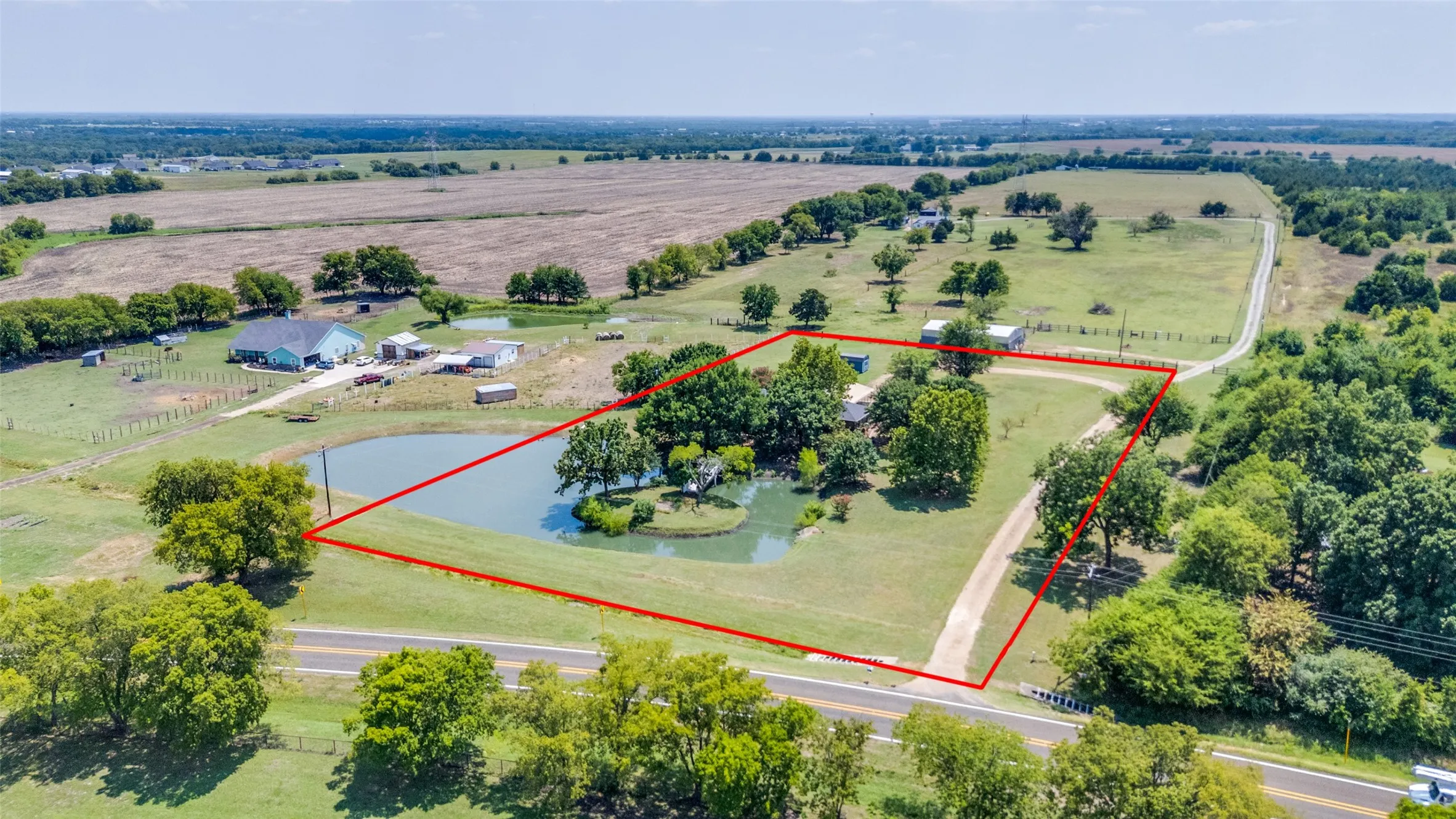Aerial view of property - boundary lines are approximate
