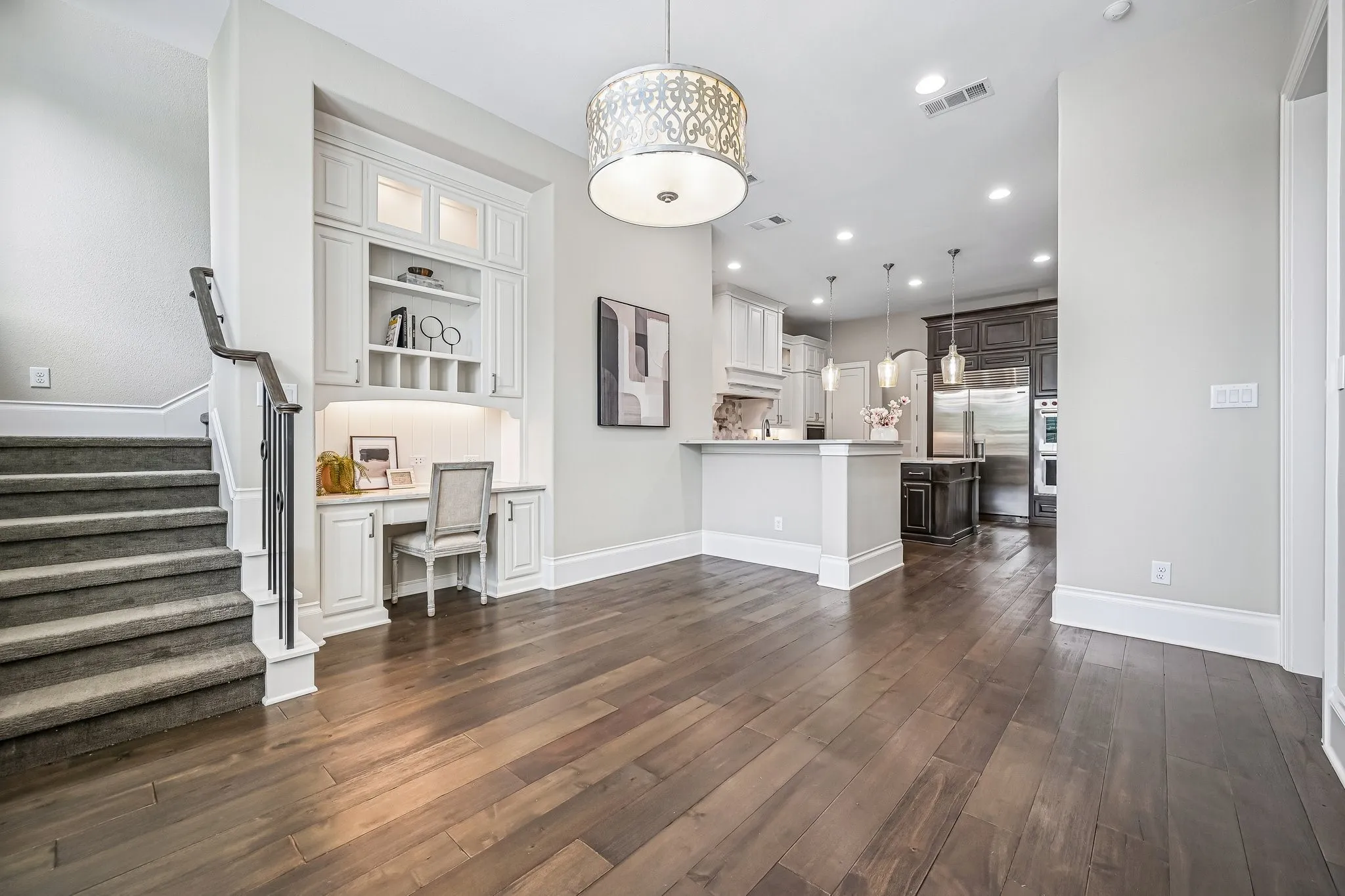 Breakfast Nook and Back Stairway