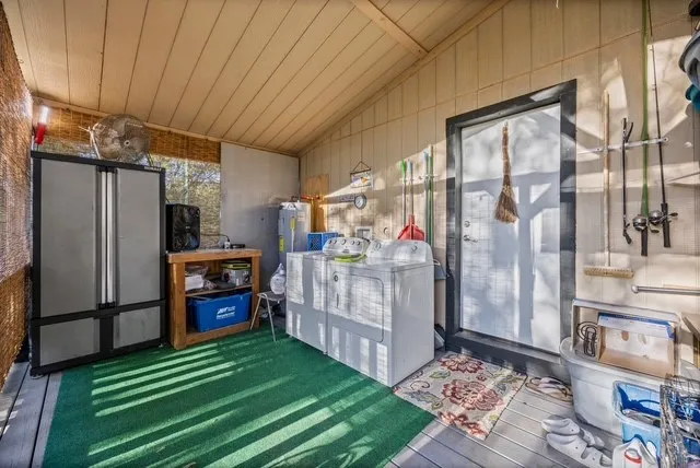 outdoor laundry room