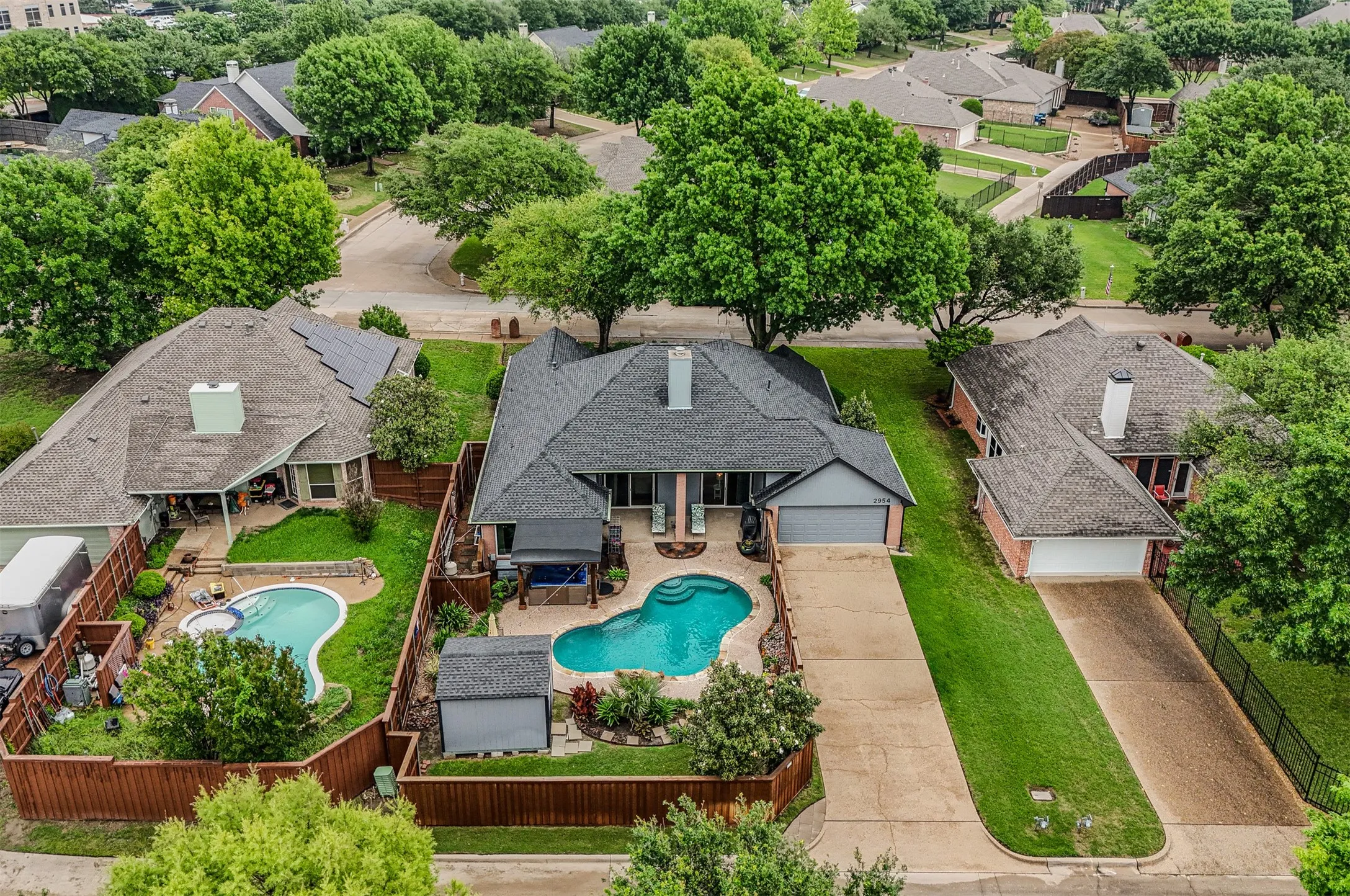 Aerial view of your new home is Fox Chase