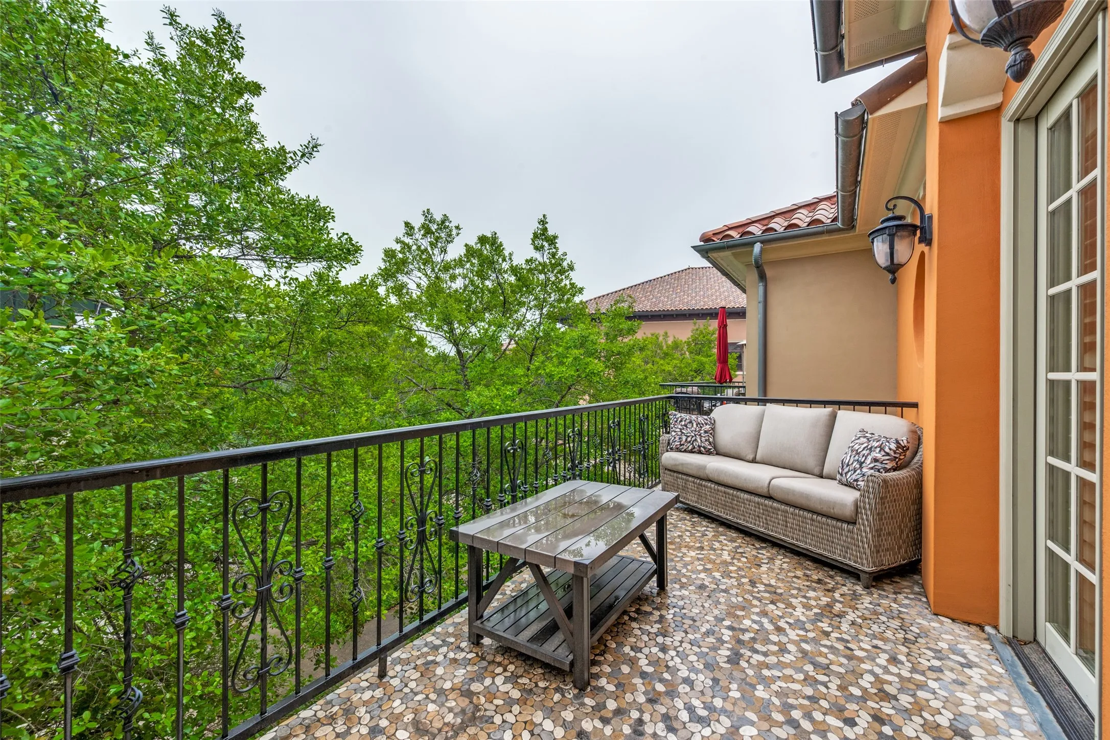 Upper Patio Accessible from Second Living Room