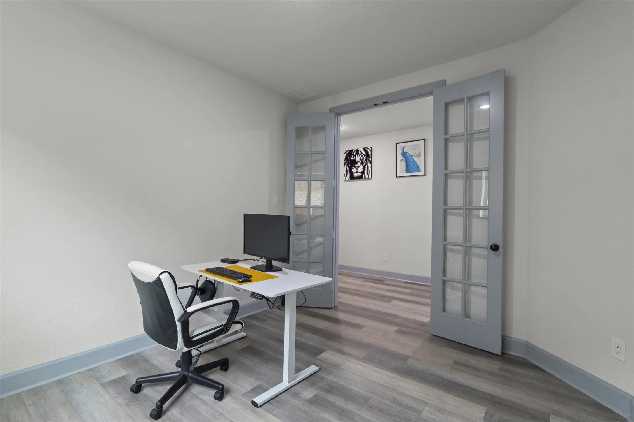 Office with Double Doors for privacy