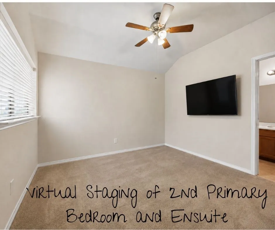 Virtual Staging of the 2nd Primary Bedroom