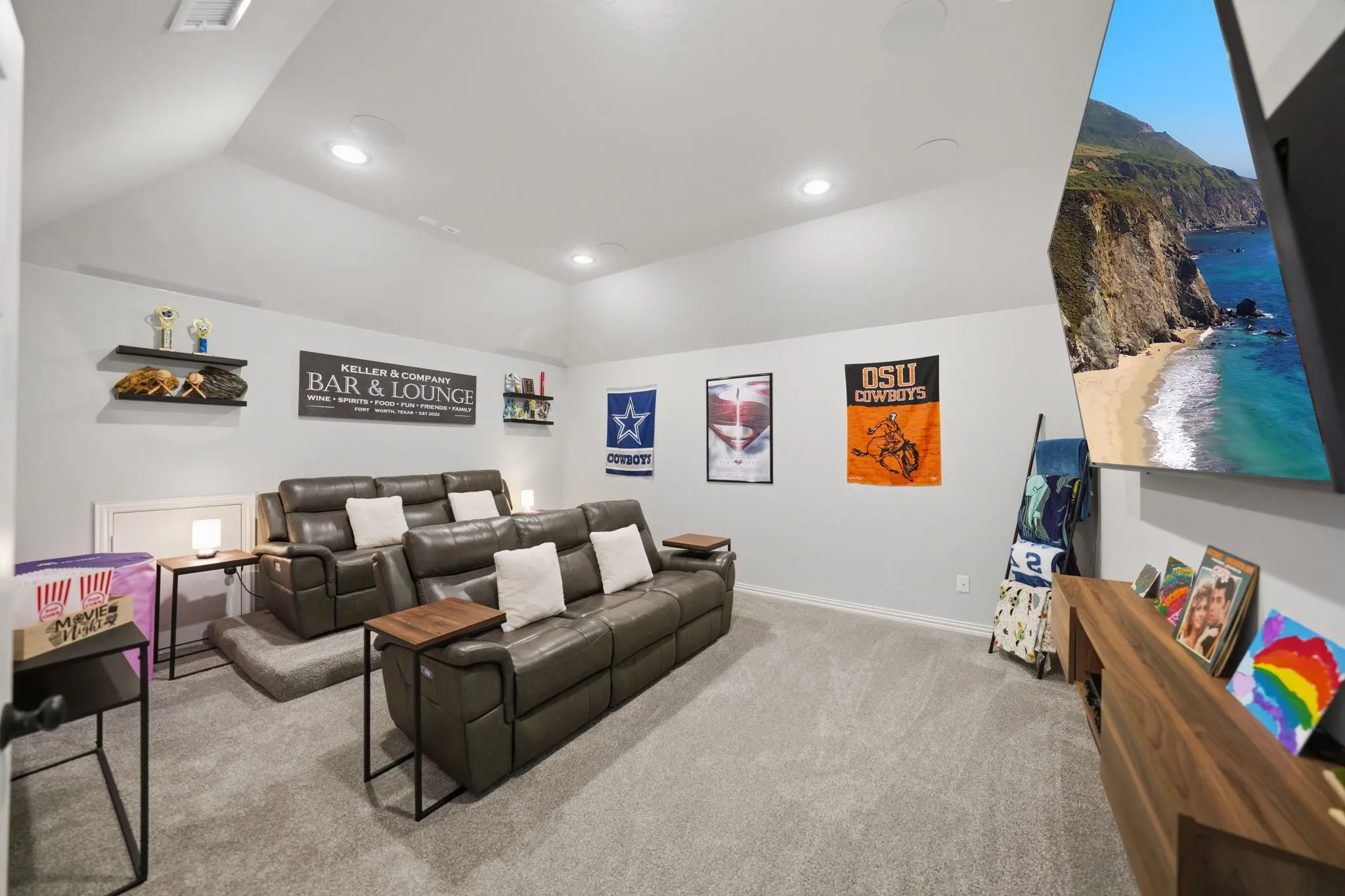 Media room upstairs