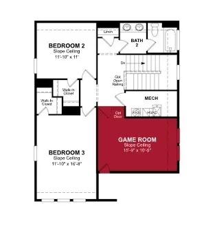 Beazer Homes Waterbend Alpine Floorplan.