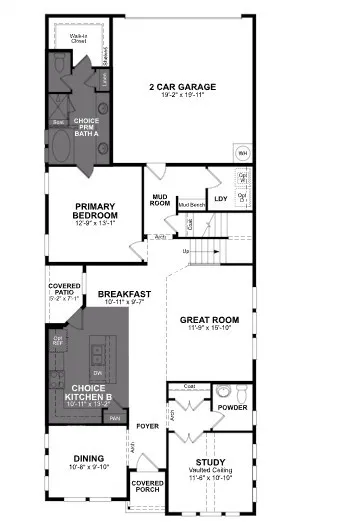 Beazer Homes Waterbend Alpine Floorplan.