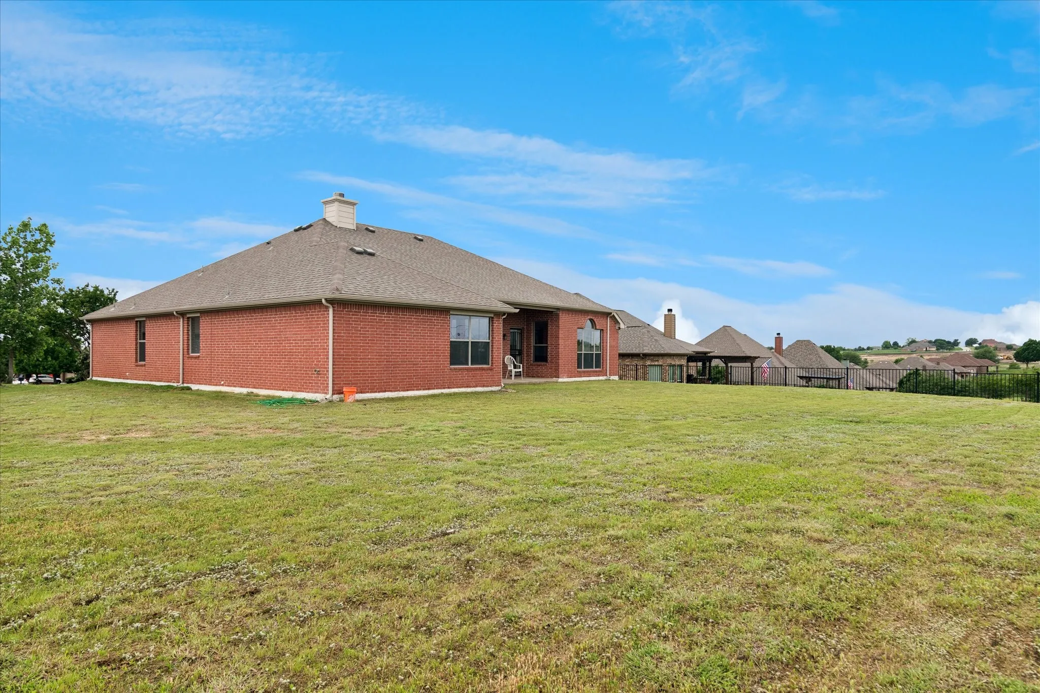 Large backyard