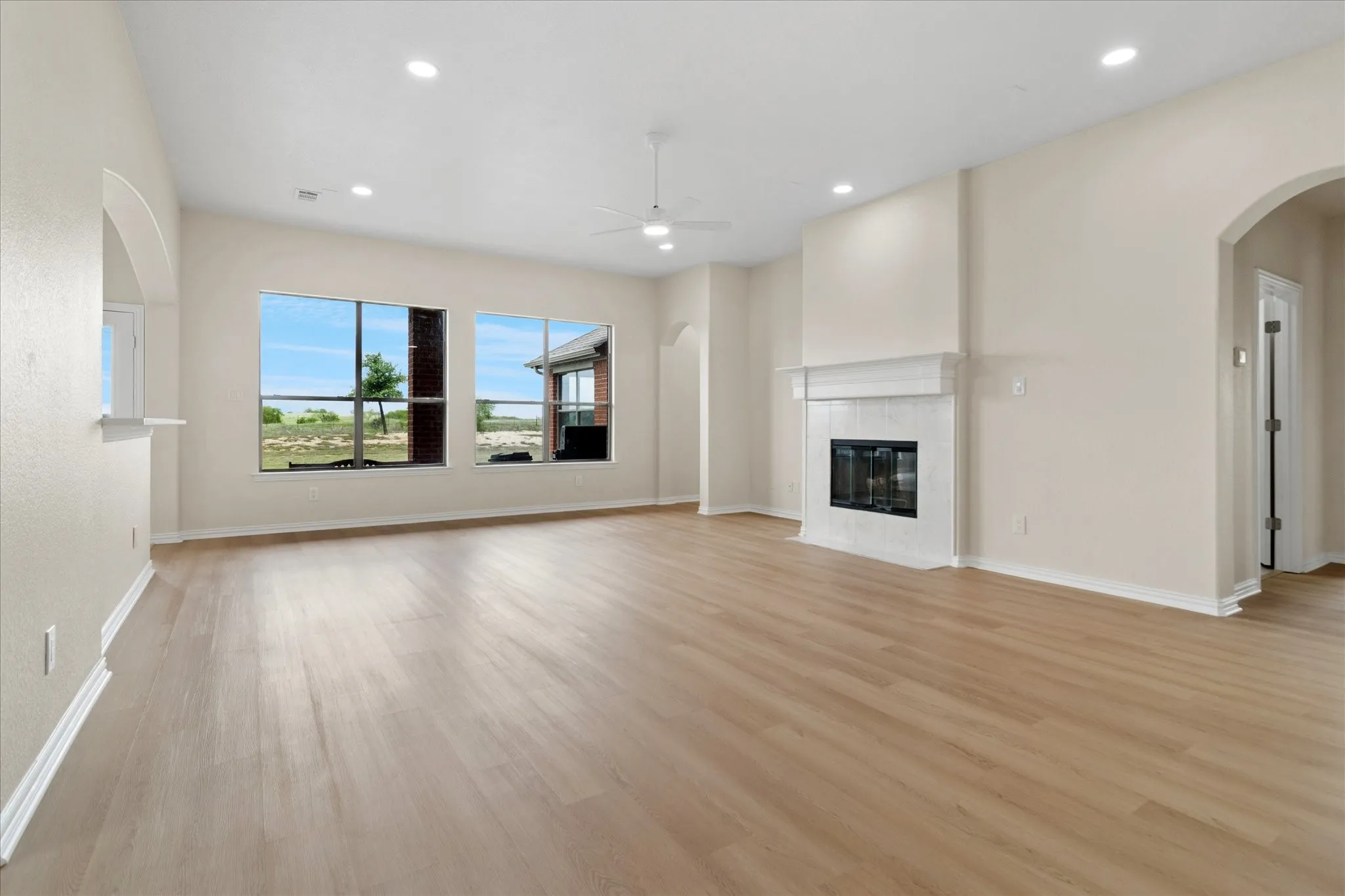 Wood Burning Fireplace
