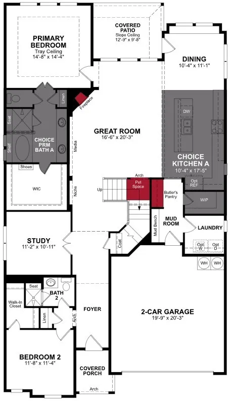 Beazer Homes Valencia on the Lake Summerfield Floorplan.