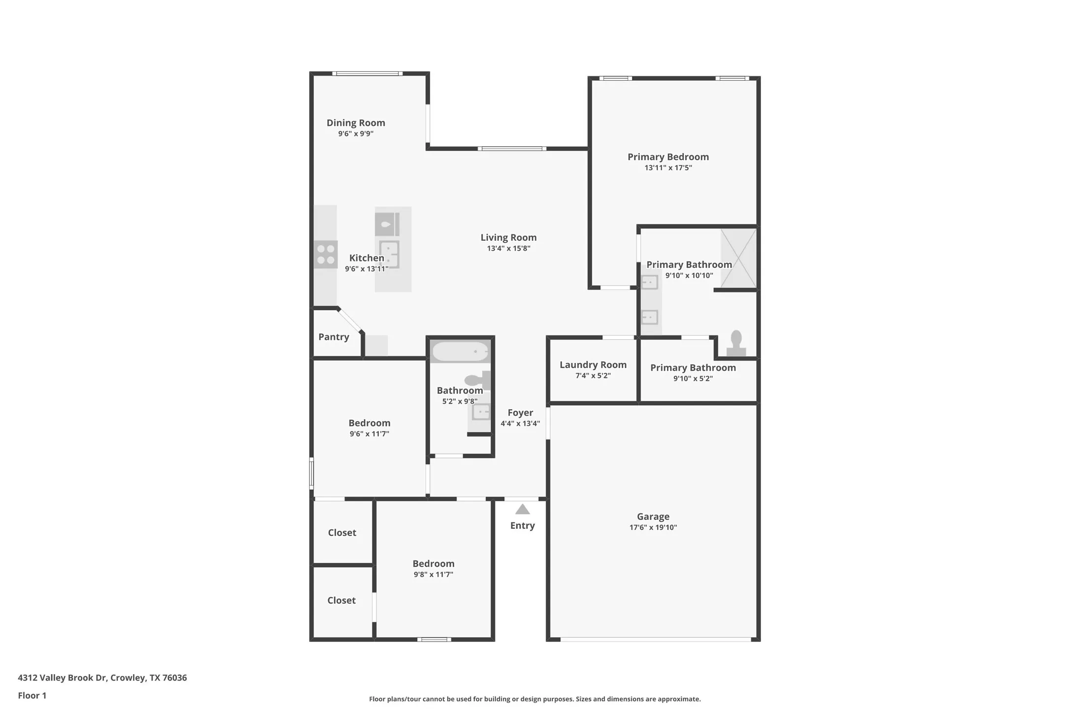 Single Family Residence For Sale in Tarrant County , 4312 Valley Brook Drive, Crowley, Texas 76036, 3 Bedrooms, 2 Bathrooms, 2 Garage spaces, 1,446 Sqft, built in 2025, New Construction - Complete, Price $305,000, mls#21249971, Real Estate Agent in Crowley, Homes For Sale in Tarrant county, Homes For Sale in Crowley, Realtor in Crowley Texas, Real Estate Brokerage Independent Realty Texas, Luminita Cordes Realtor