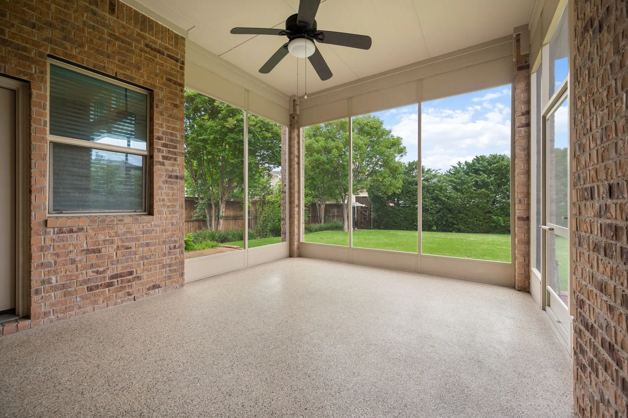 All the Comforts for Enjoying the Large Back Yard