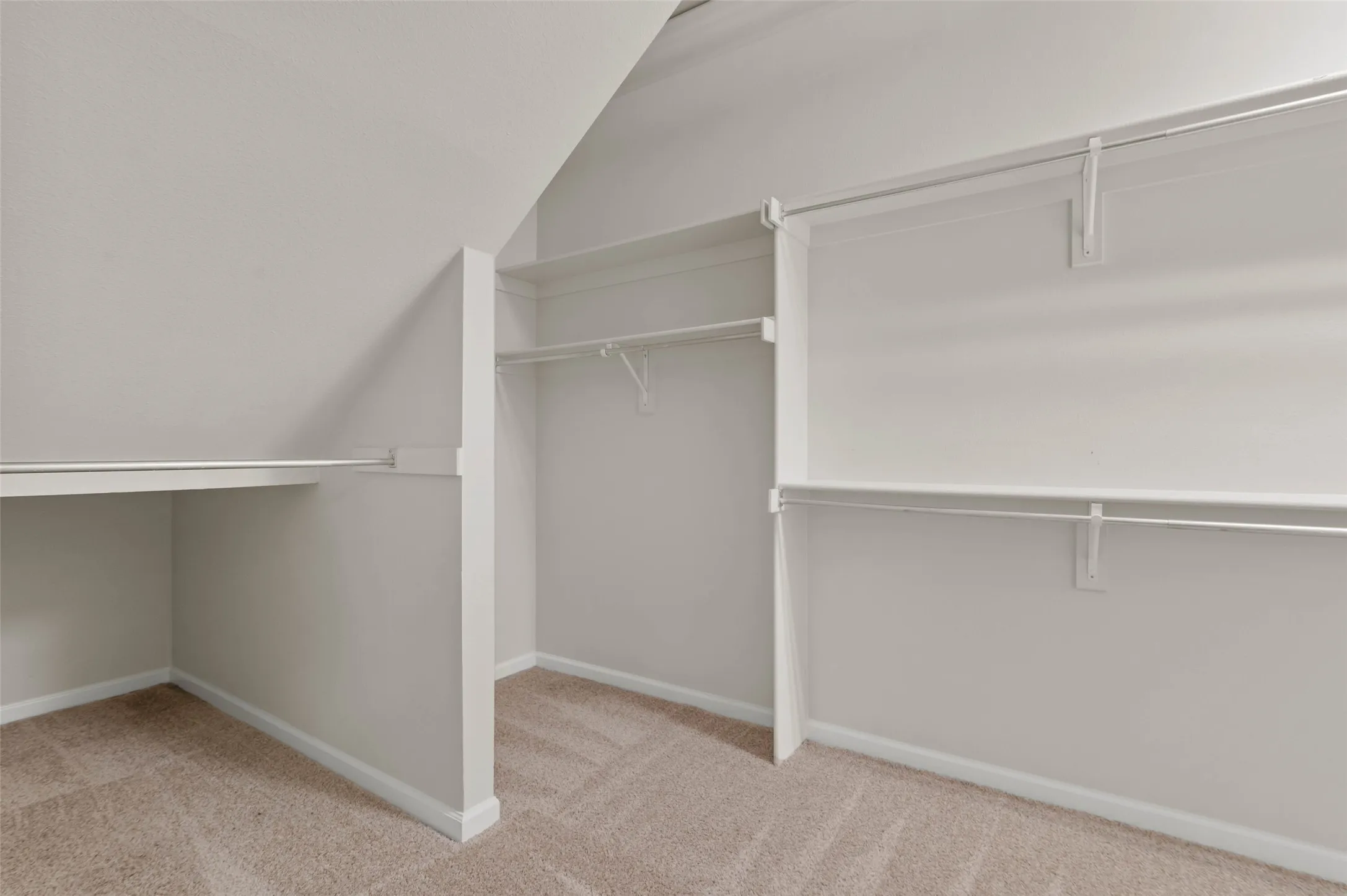 Spacious closet off the primary bathroom.