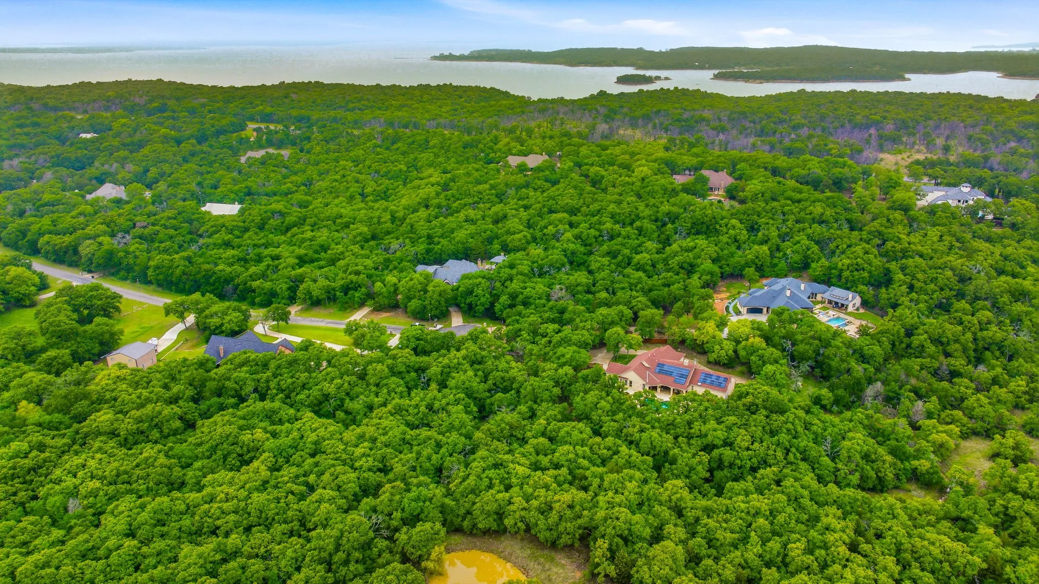 Aerial view of Lake Ray Roberts